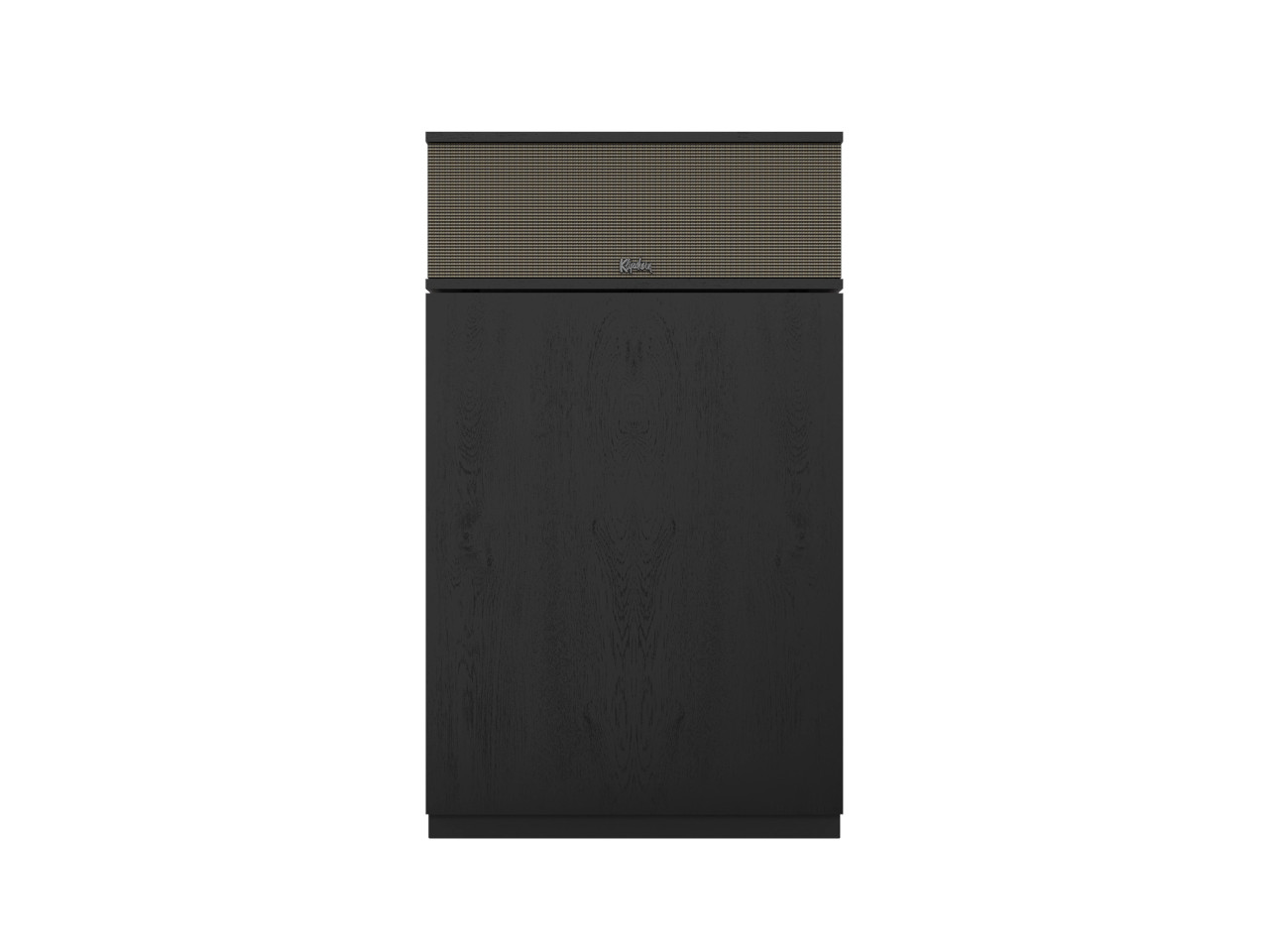 Hifi-Stand, Lautsprecher-Grill, Schwarz, Holzoptik, Center-Lautsprecher