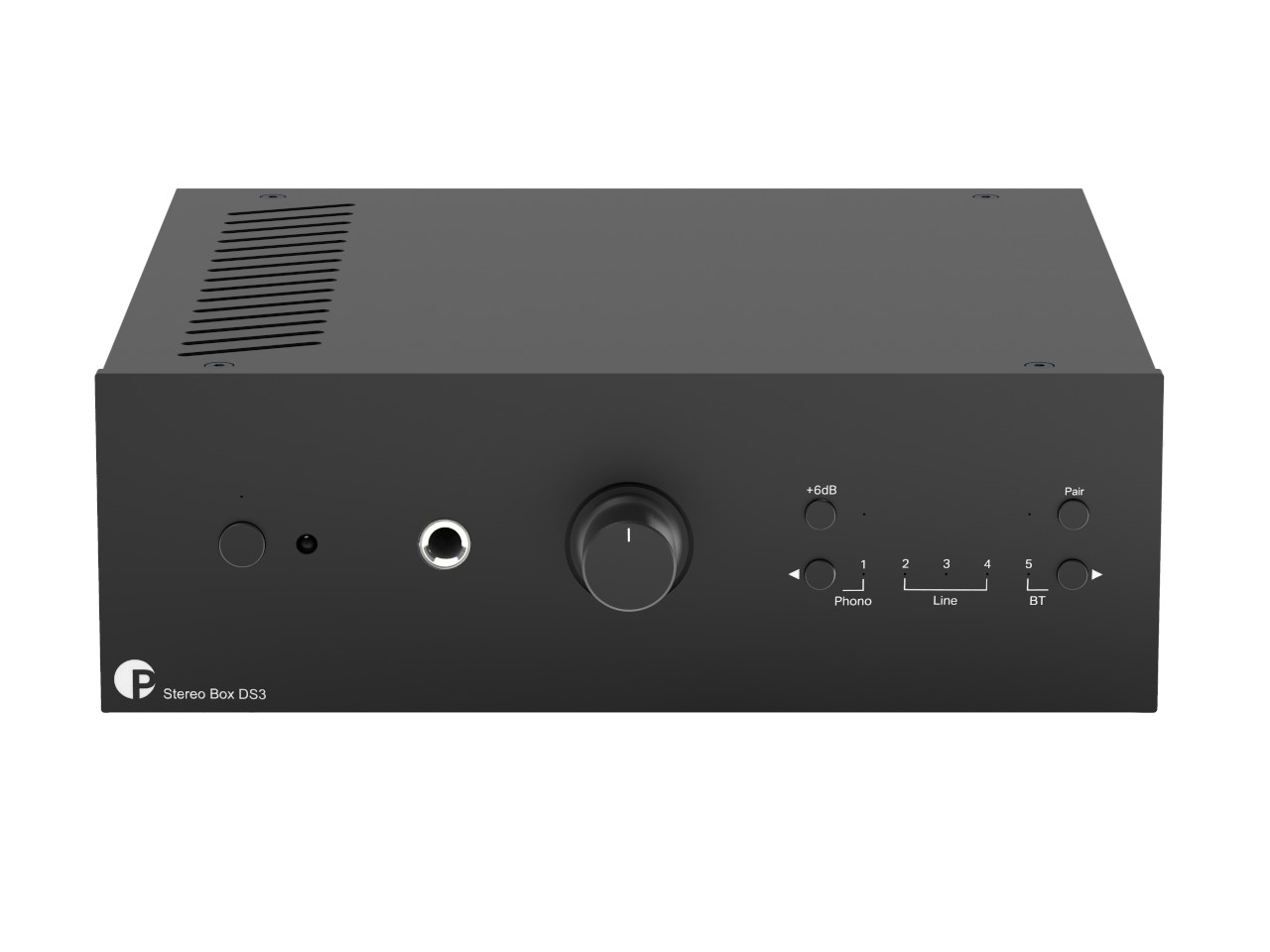 Verstärker, Audio-Receiver, Kopfhöreranschluss, Lautstärkeregler, Vorderseite