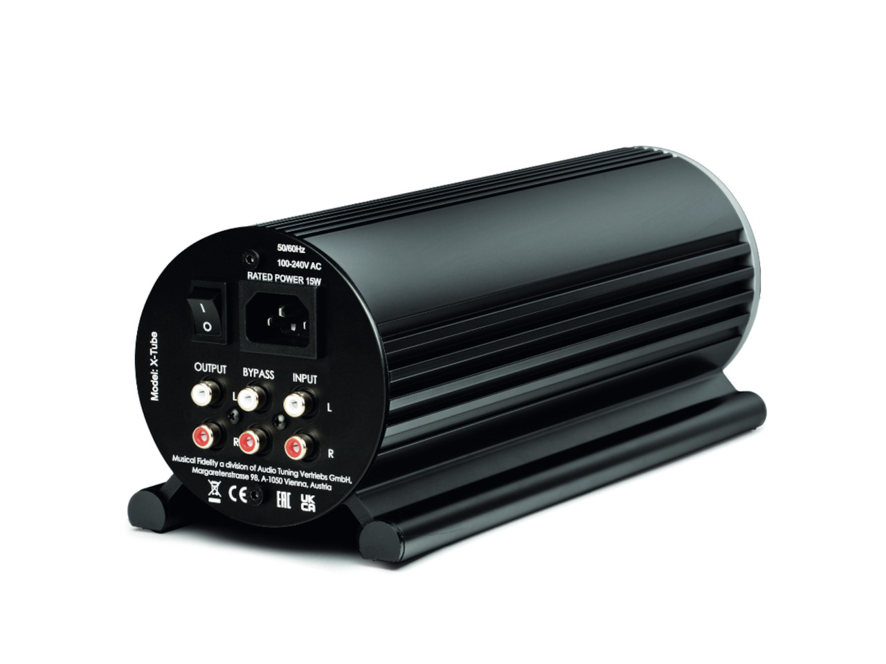 Tisch-Verstärker, Kompakter Verstärker, RCA Steckverbindungen, Stromanschluss, Metallgehäuse