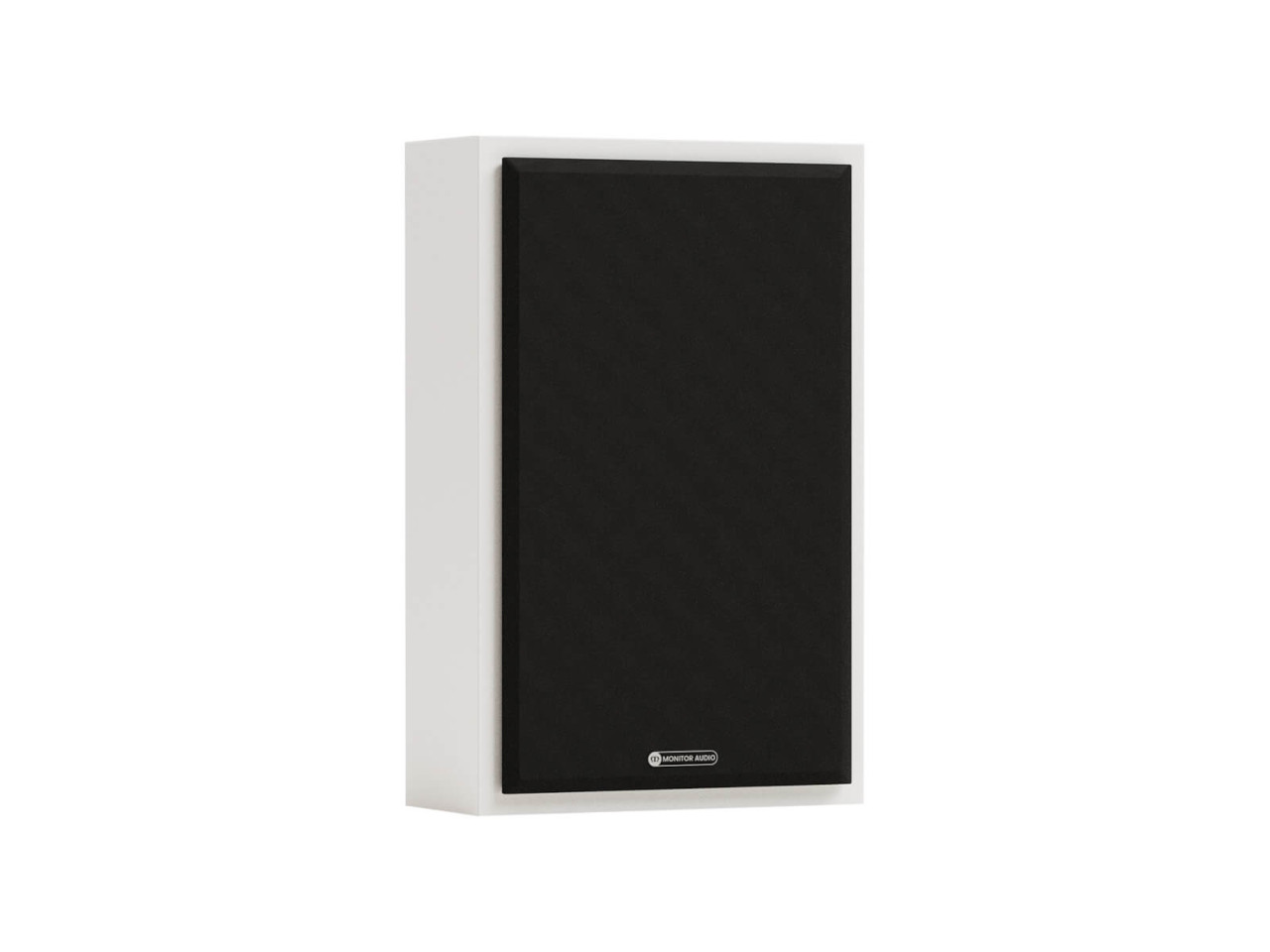 Lautsprecher, Wandbox, Schwarz, Gehäuse Weiß, Monitor Audio-Logo