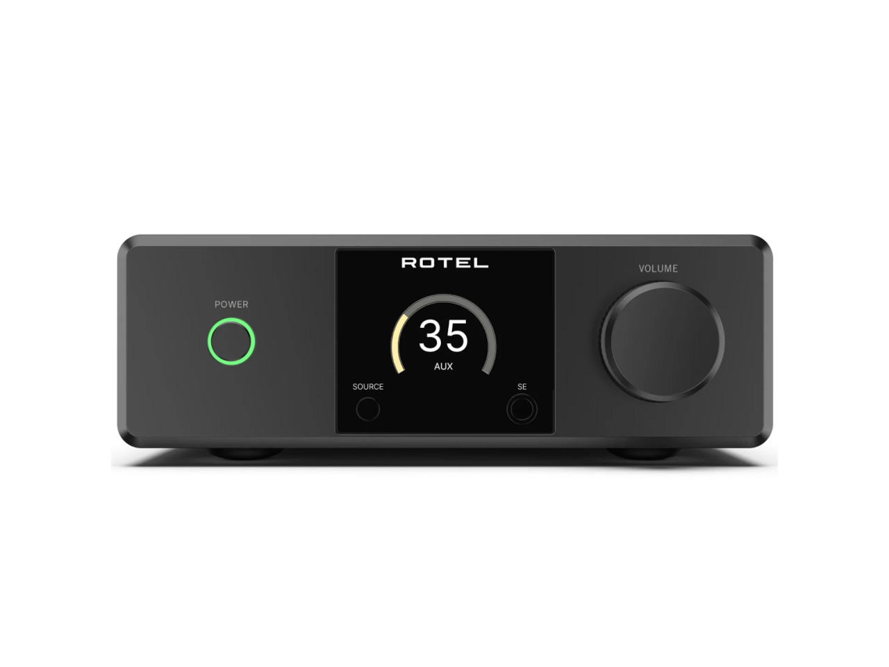 endstufe, hifi-verstärker, volume-knopf, display-klasse, black-grey