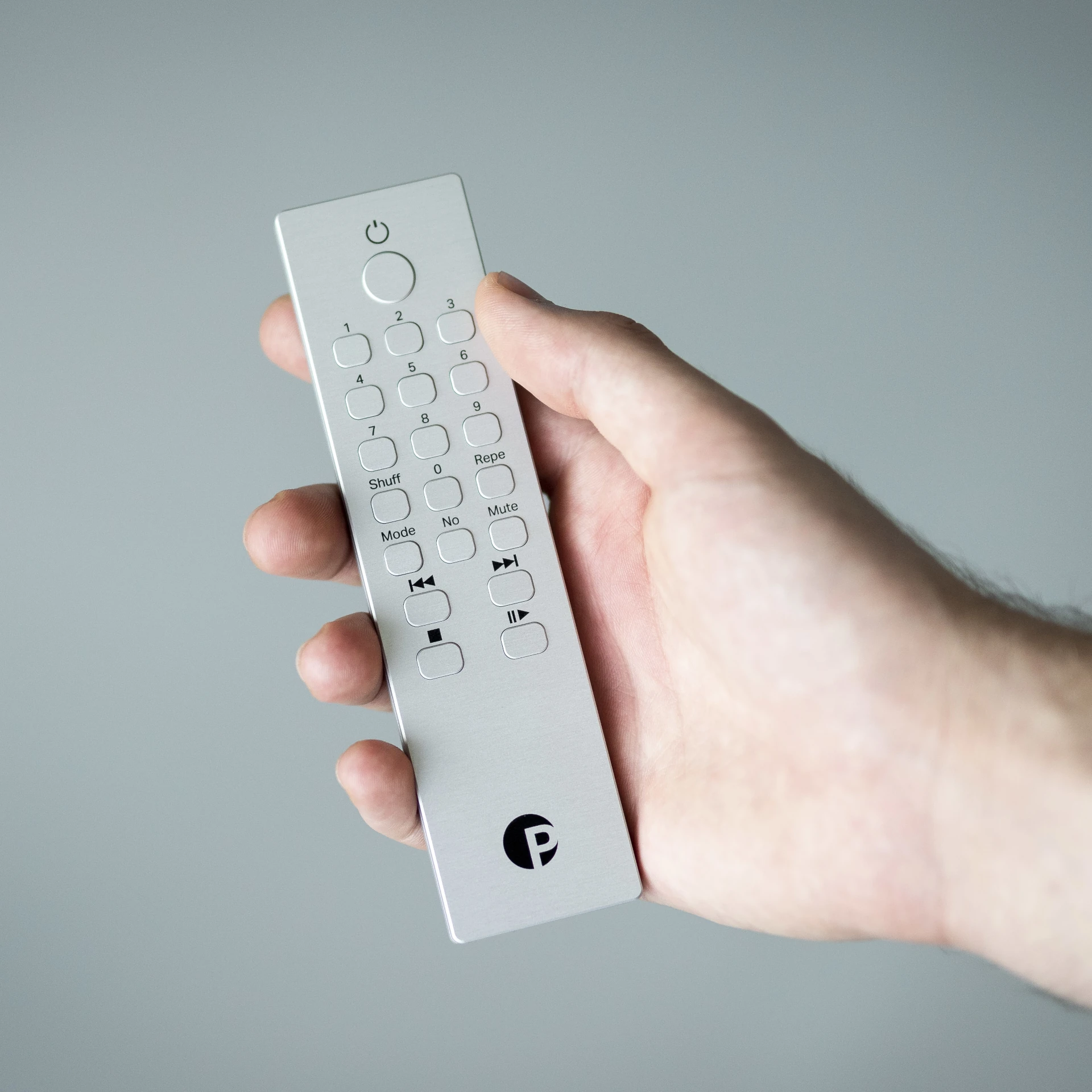 Fernbedienung, TV Fernbedienung, Kabellos, Silbern, Knöpfe