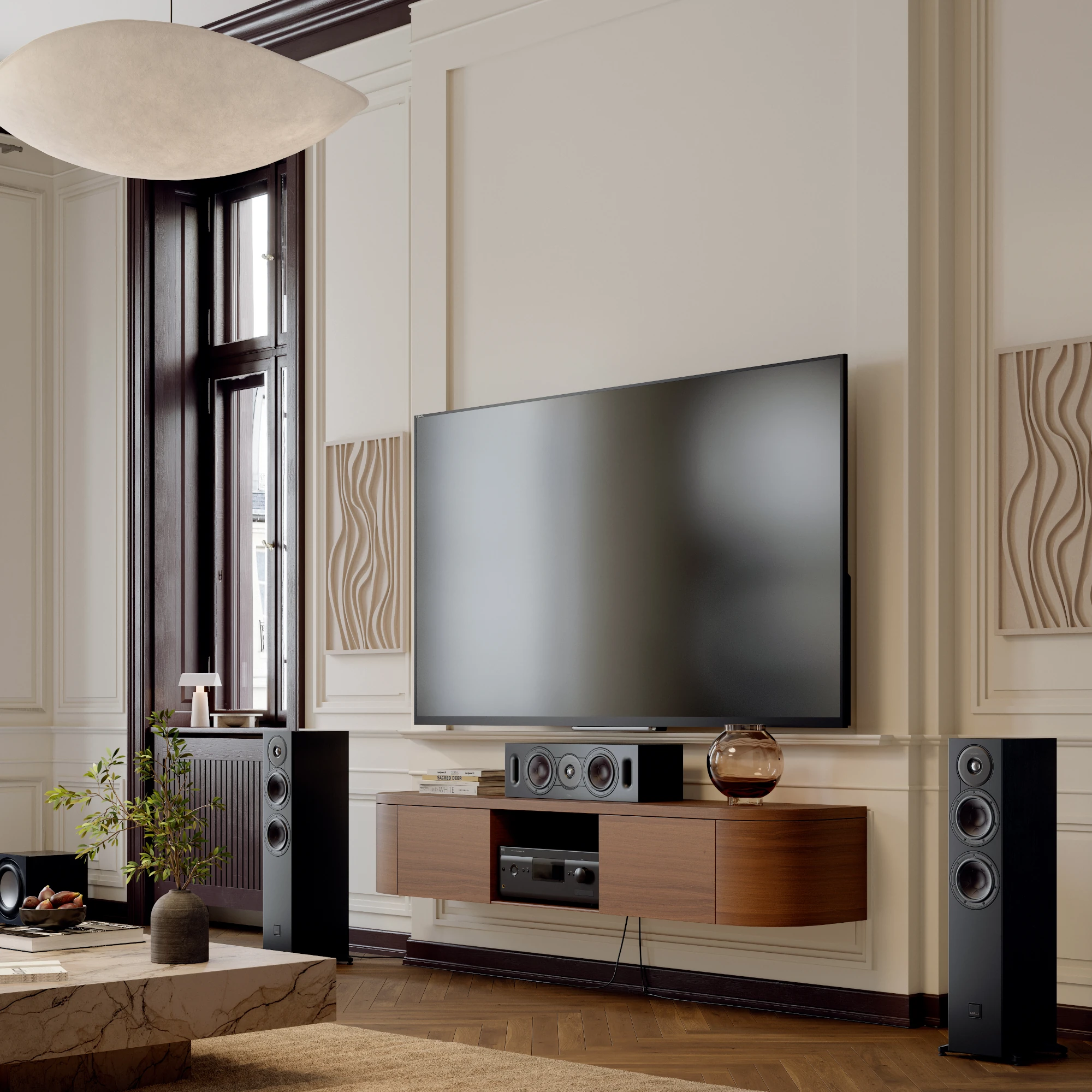 fernseher, tv-wert, soundbar, standfuß, schaumglas