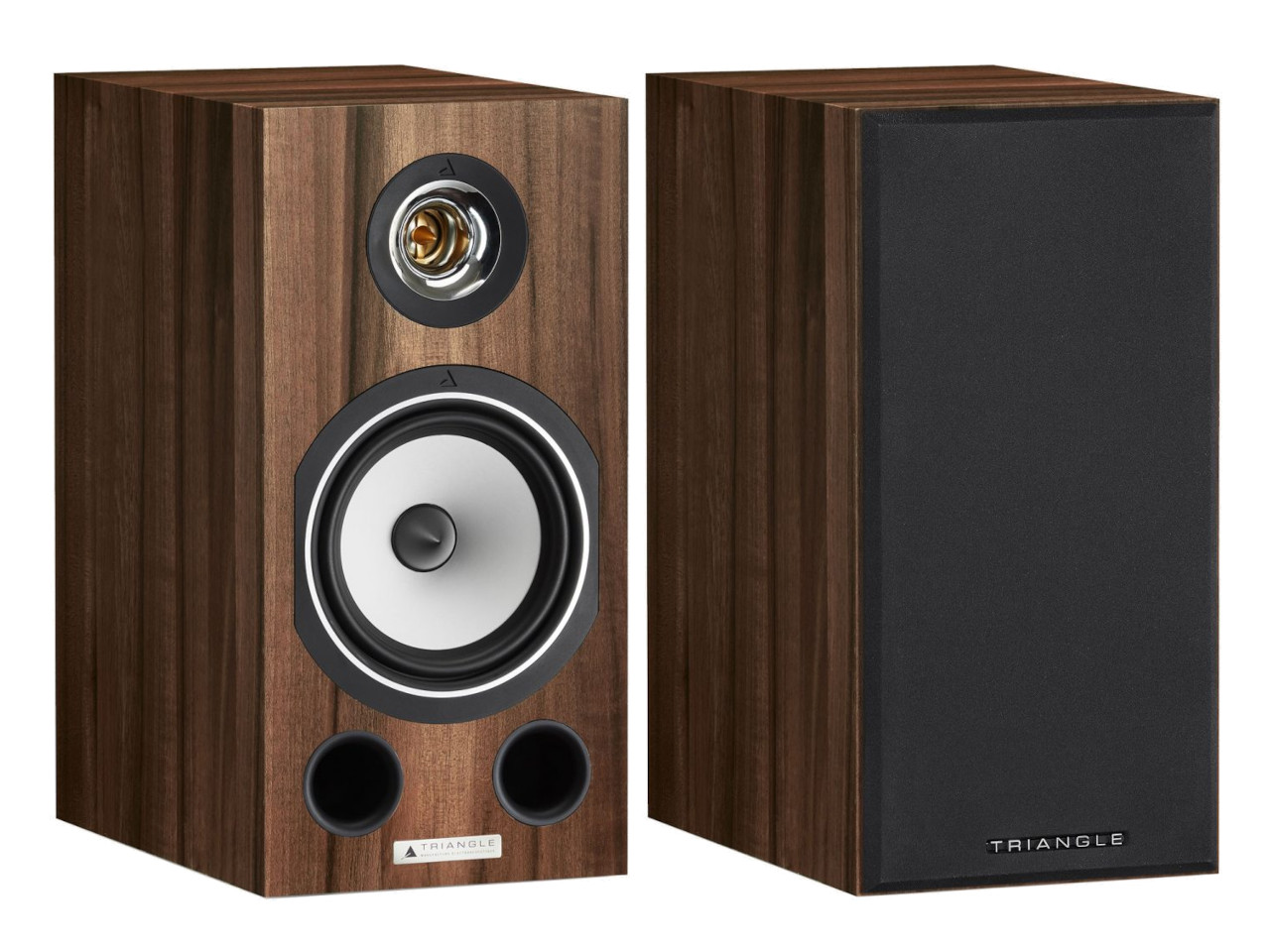 Lautsprecher, Stereo-Lautsprecher, Holzgehäuse, Kabelanschluss, Frontseitige Treiber