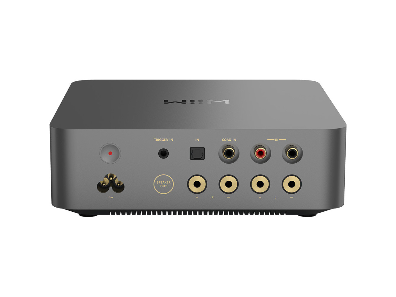 Hifi DAC, RCA-Anschlüsse, Koaxialeingang, Lautsprecher-Ausgänge, Netzschalter