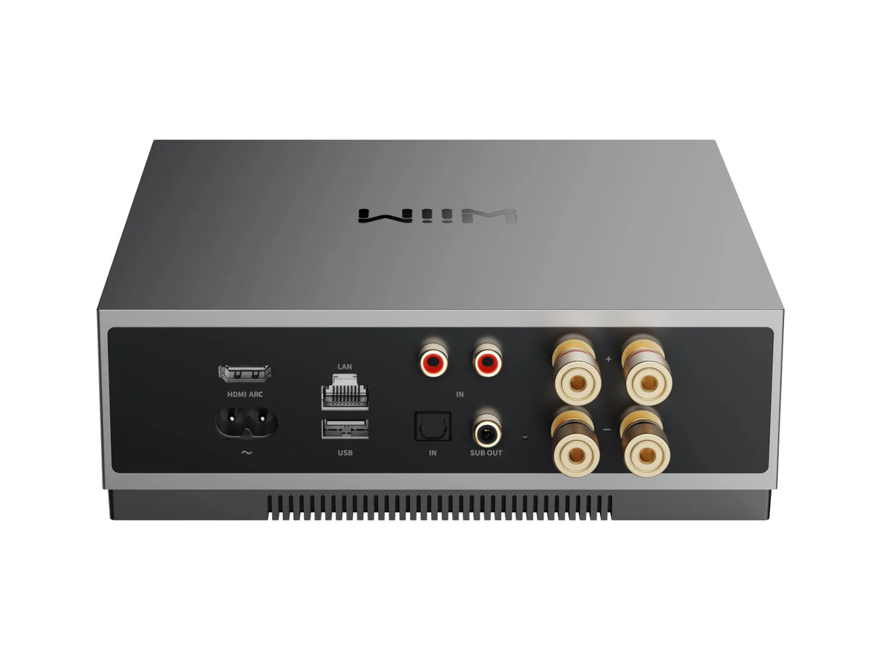 AV-Receiver, Rückseite, RCA-Anschlüsse, LAN-Port, HDMI ARC