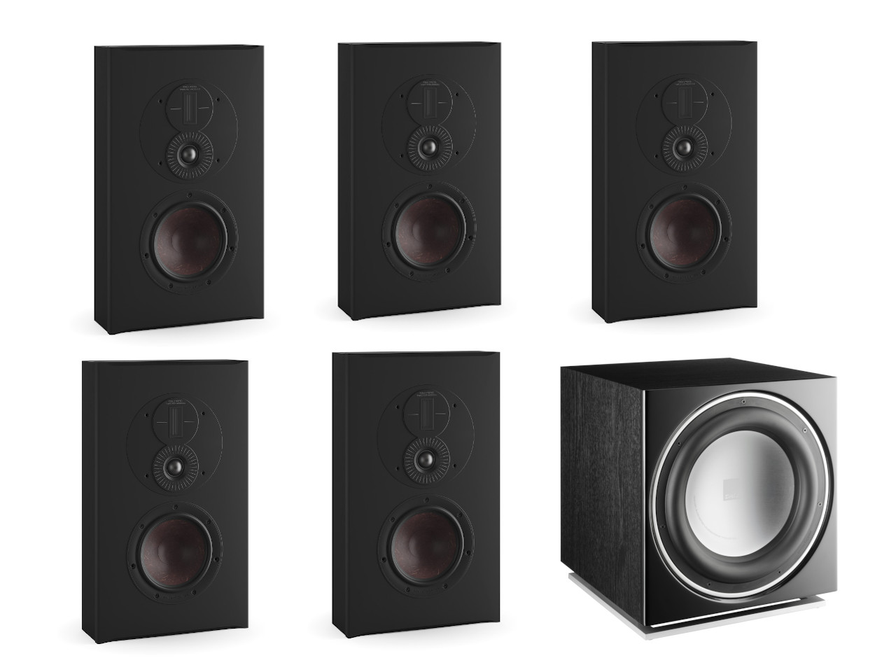 DALI OPTICON MKII Cinema Slim Black Elektronik, Sprecher