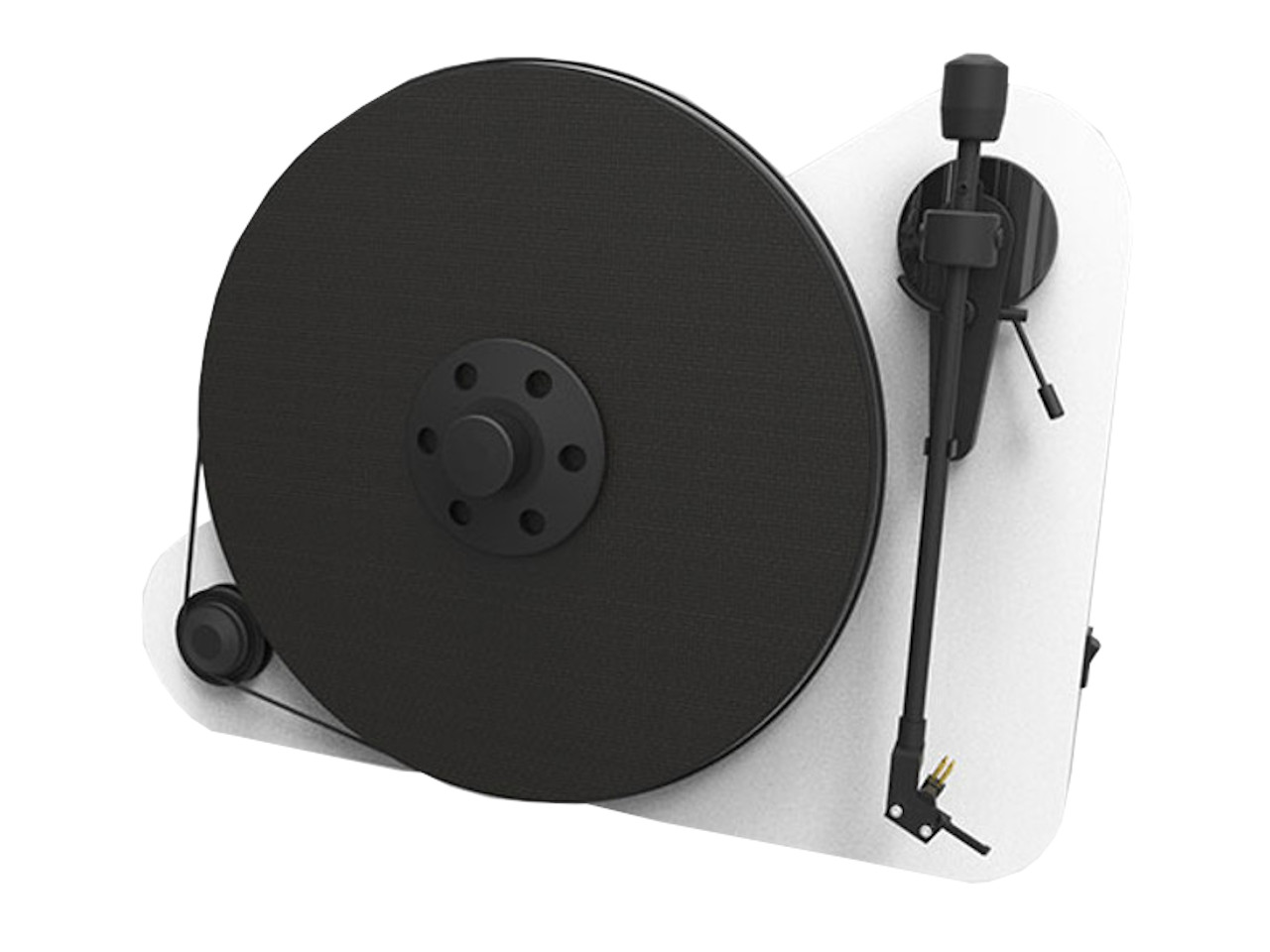 project_vte_r-weiss Audiophiler "Plug & Play"-Plattenspieler mit Wandmontageoption