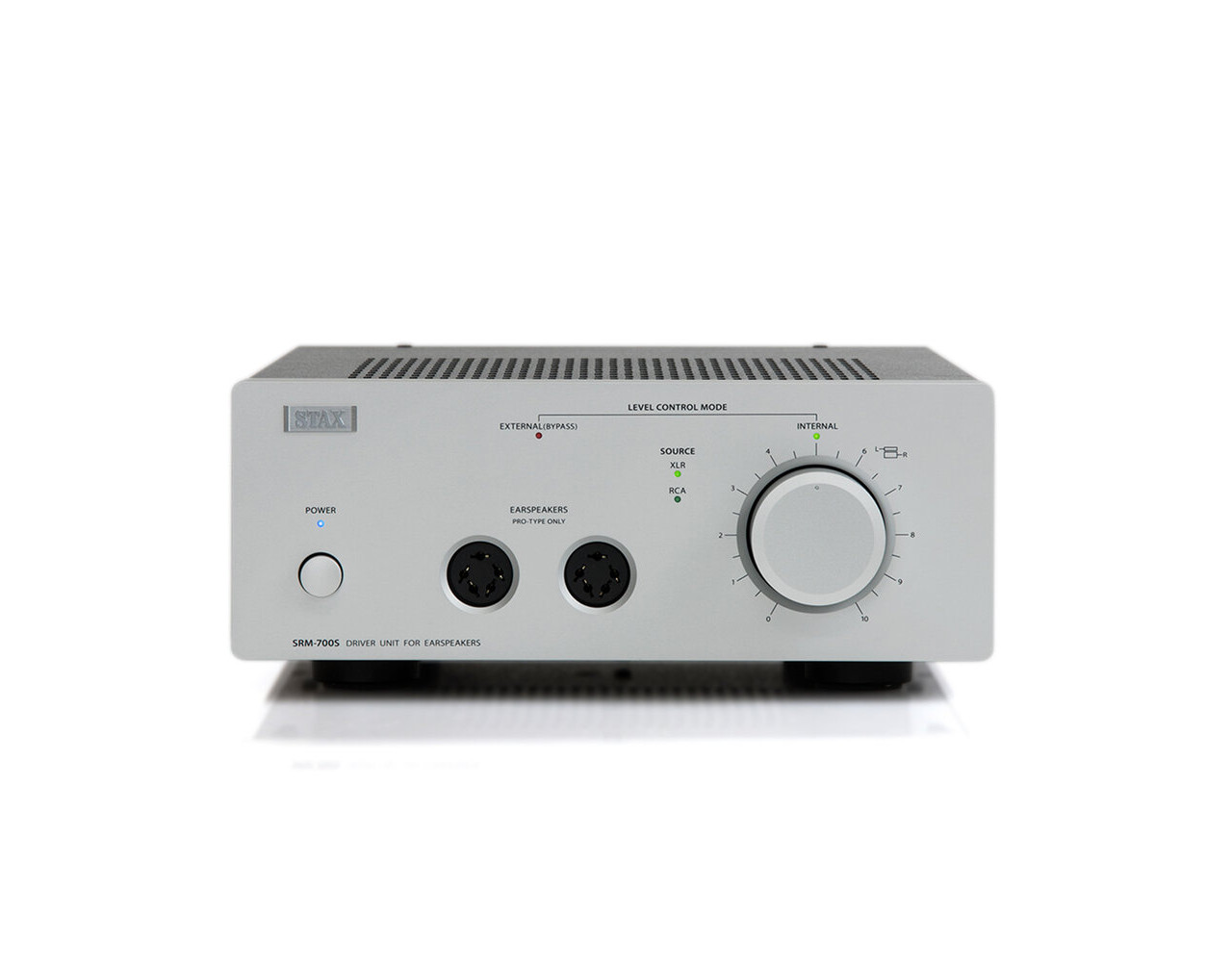 Engineerscheinung Audio, Stereo-Verstärker, Bedienelement Drehknopf, Rackeinheit, Netzschalter