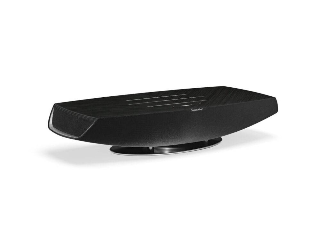 soundbar, schwarz, drahtlos, satellit, lautsprecher
