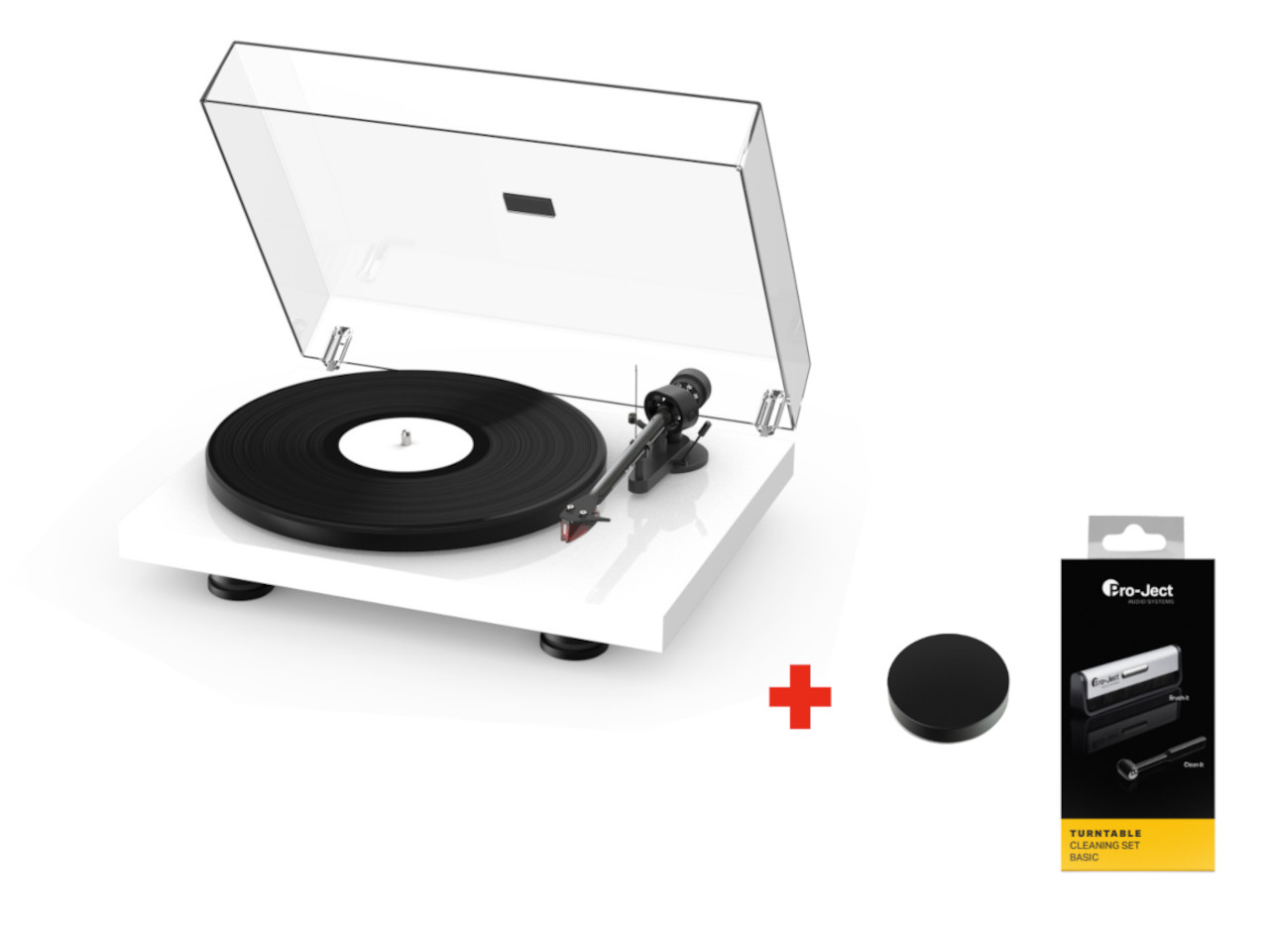 Plattenspieler, Turntable, Schwarz, Tonearm, Plattenhub
