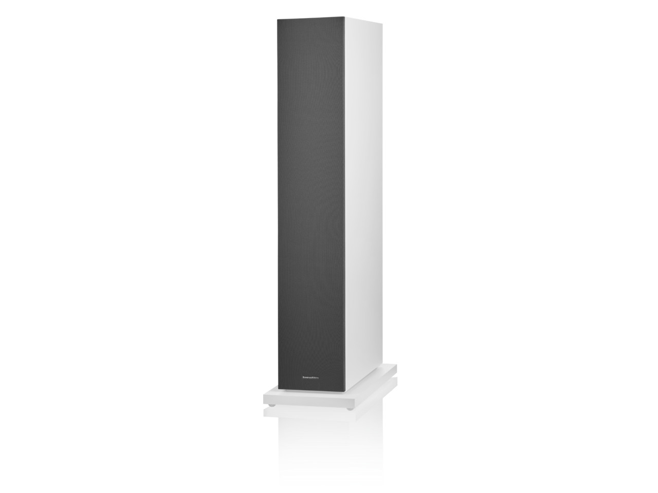 Lautsprecher, Standlautsprecher, Schwarz, Hochformat, Gehäuse weiß