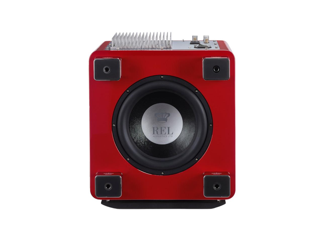 lautsprecher, subwoofer, roter gehäuse, monitorlautsprecher, audio komponent