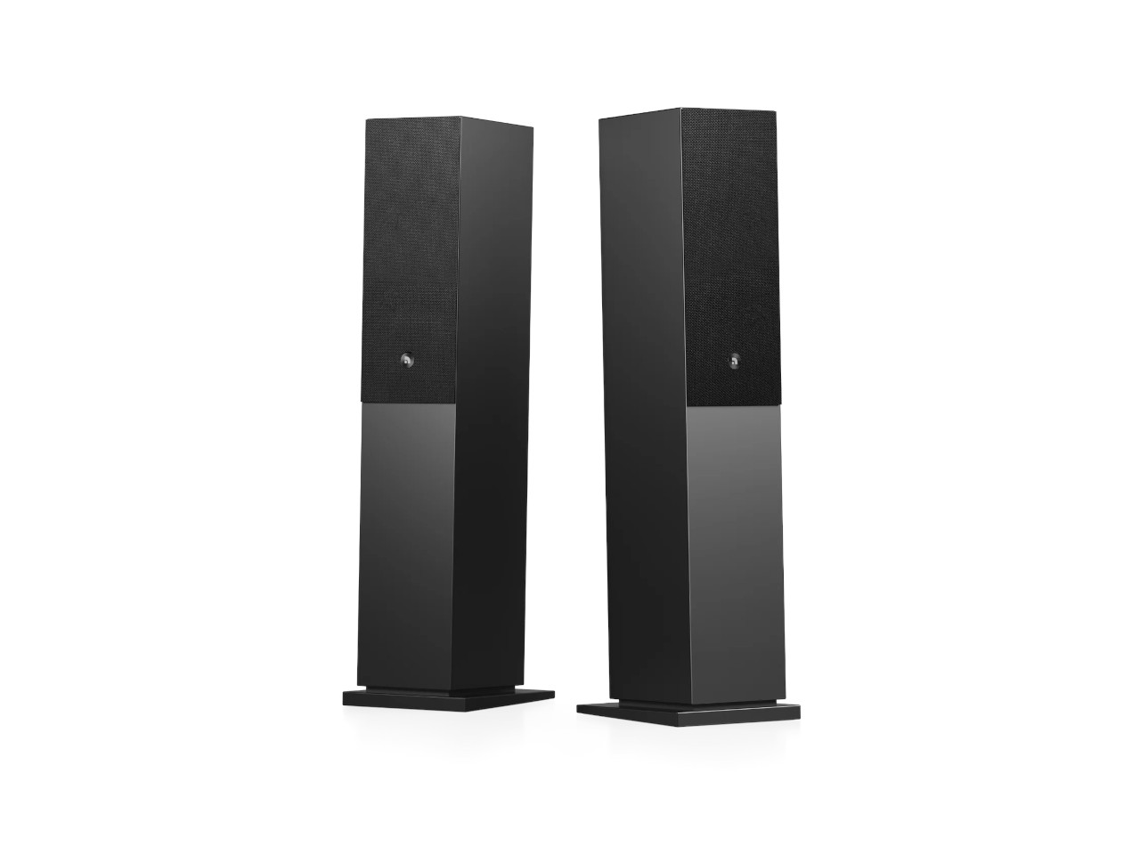 Lautsprecher, Standlautsprecher, Schwarz, 2er-Set, Gehäuse aus Metall
