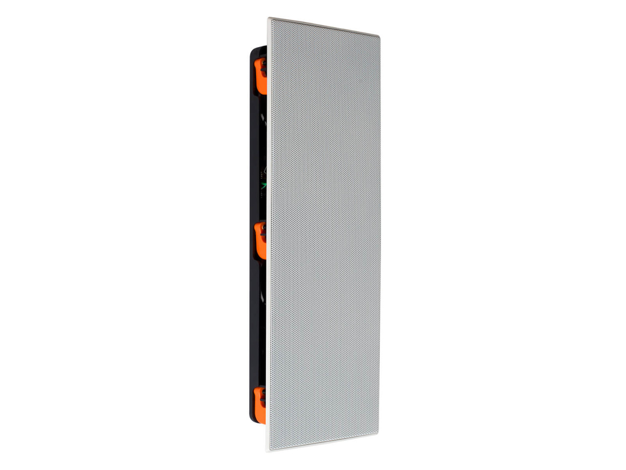 LED-Panel, Metallgitter, Wandpanel, schlankes Licht, Orangene Clips