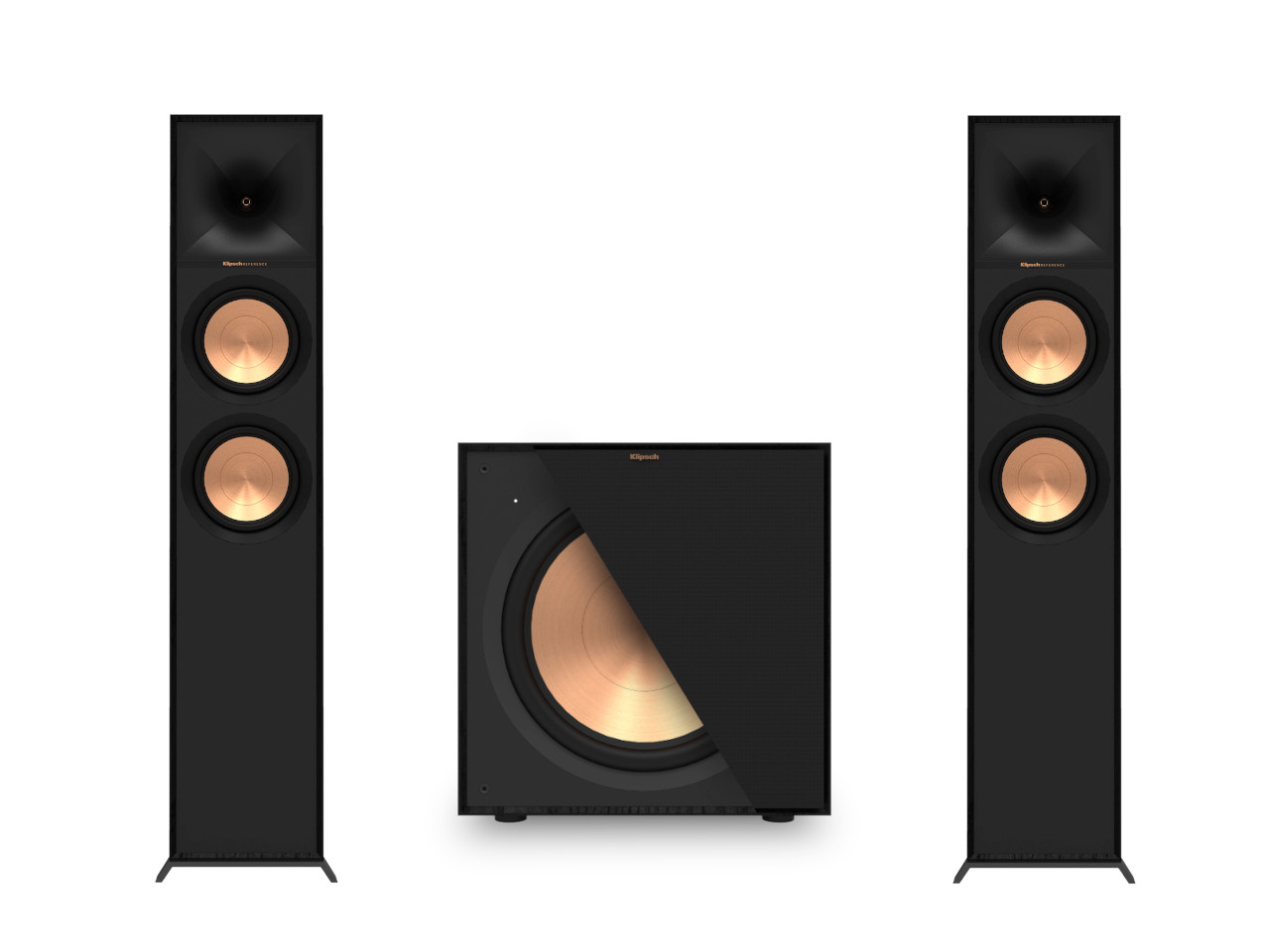 Klipsch Reference R-600F, R-121SW 2.1 Stereo Set Elektronik, Sprecher