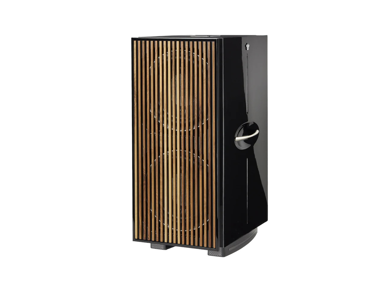 Lautsprecher, Standlautsprecher, Holzgrill, Schwarz, Kohlefarben