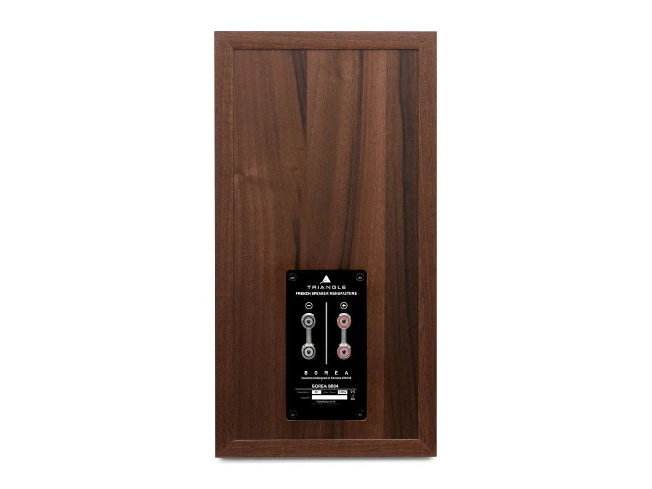 Holzplatte, Speaker-Panel, Verstärkeranschluss, Nussbaum, Kein Markenname sichtbar