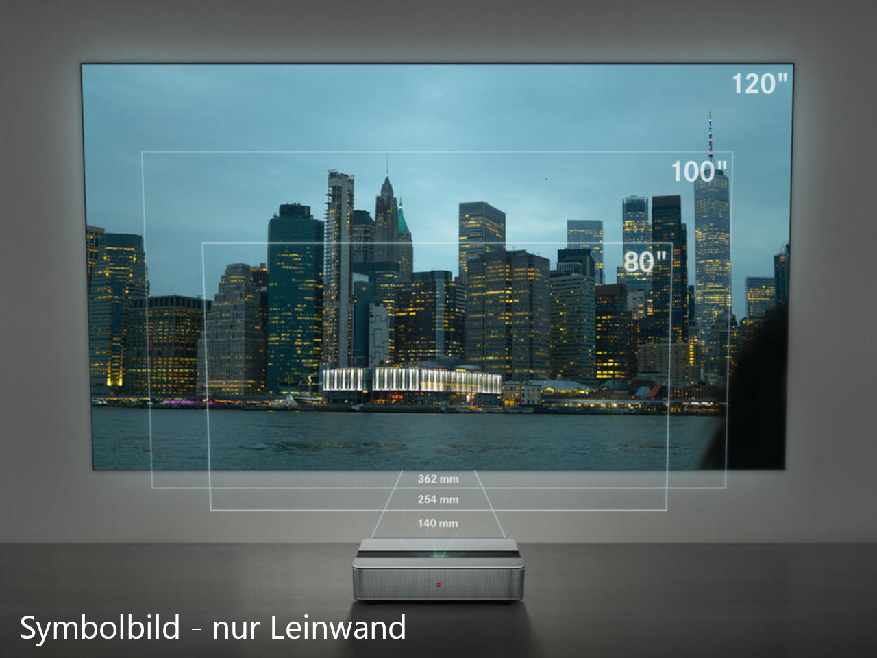 projektor, 120-zoll, 120in, wandprojektion, großbildschirm