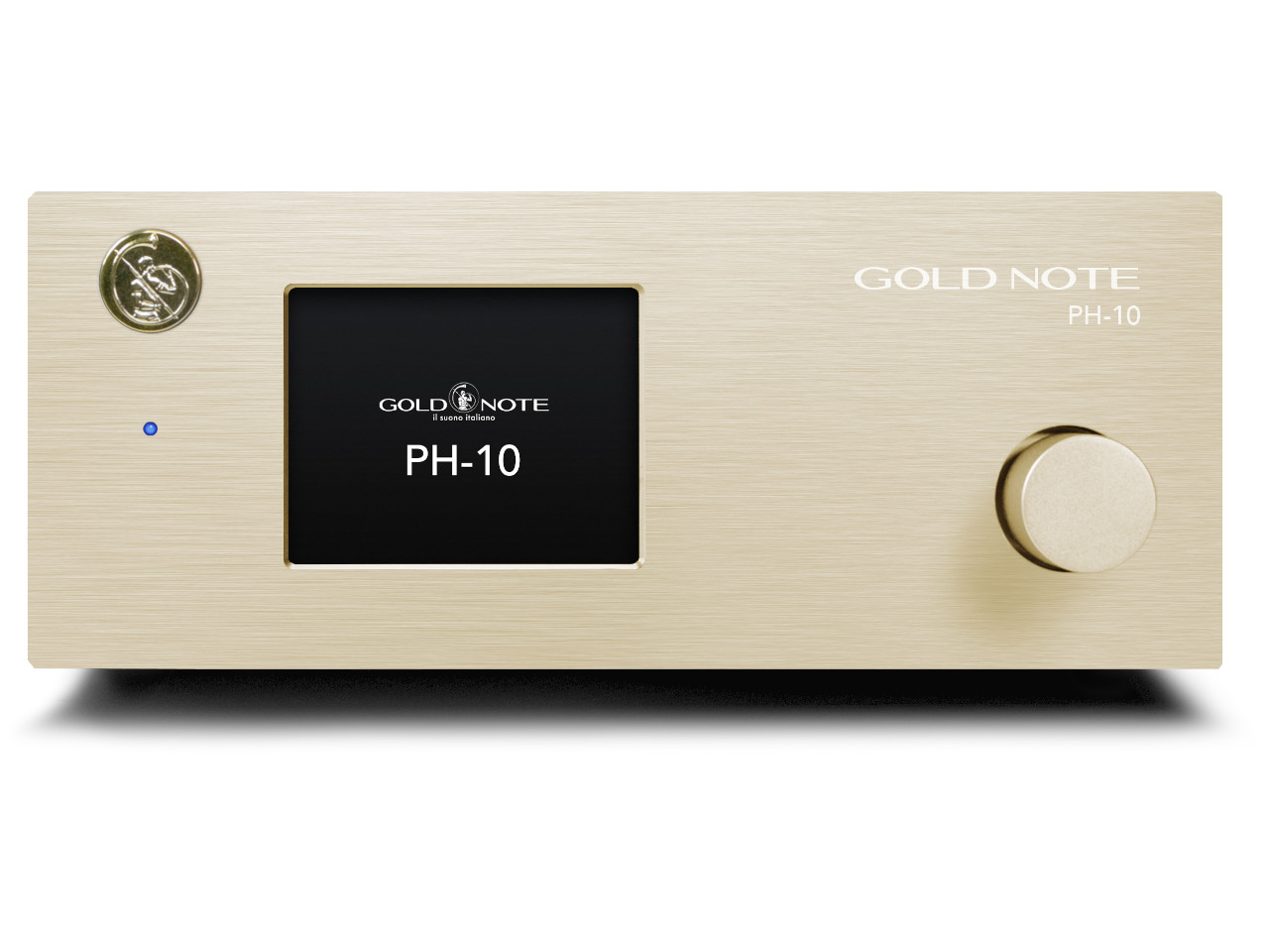 Ph-10, Hifi-Verstärker, Kompaktverstärker, Goldfarben, Display