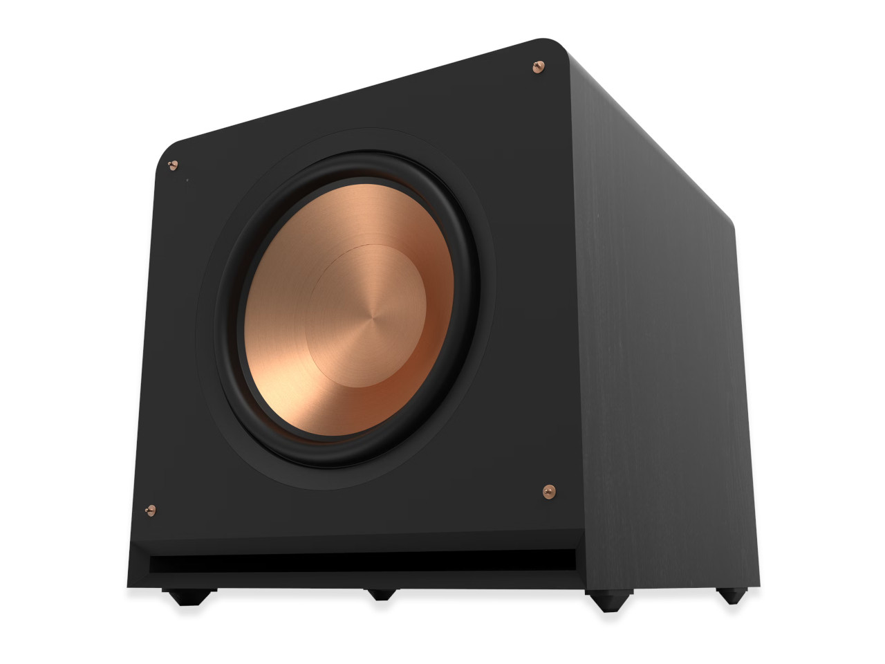 subwoofer, Lautsprecher, Kupfer, Holz, Schwarz