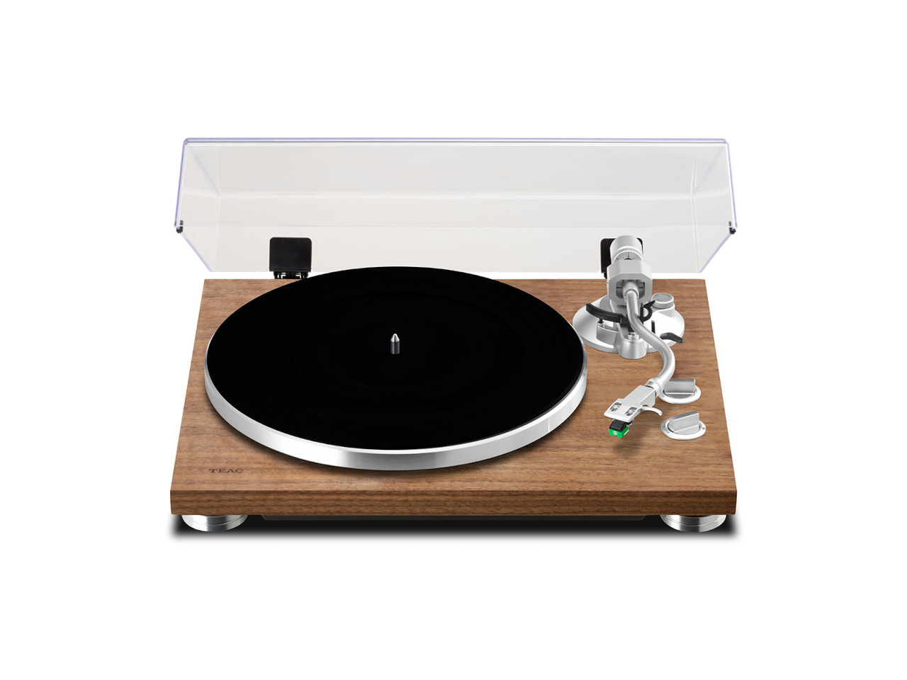 record player, vinyl turntable, wooden base, platter, tonearm