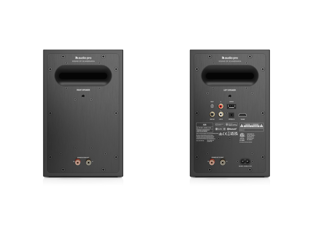 Amplifier, Lautsprecher, links/rechts Paar, RCA-Anschlüsse, Kabelanschlüsse