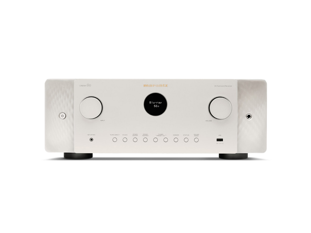 AV-Empfänger, Blu-ray?, Stereo, Silber, Verstärker