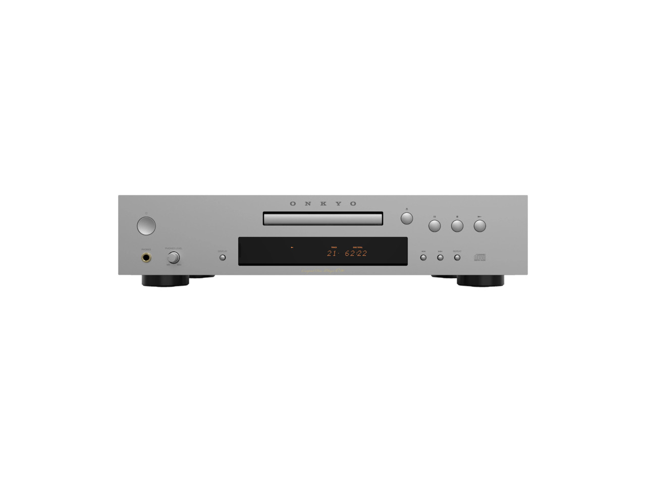 CD-Player, Silber, Rack-Mount, Knöpfe, Display