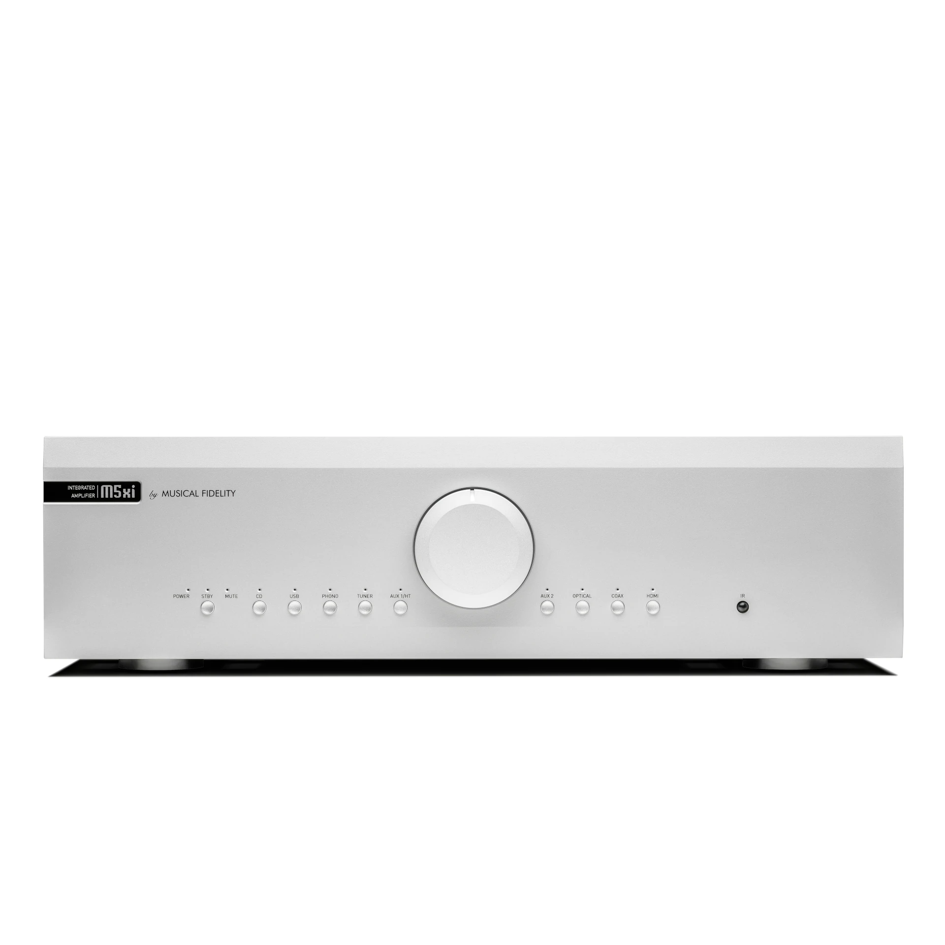 Verstärker, Hifi-Verstärker, Tonregelung, Silber, Knopfplatte