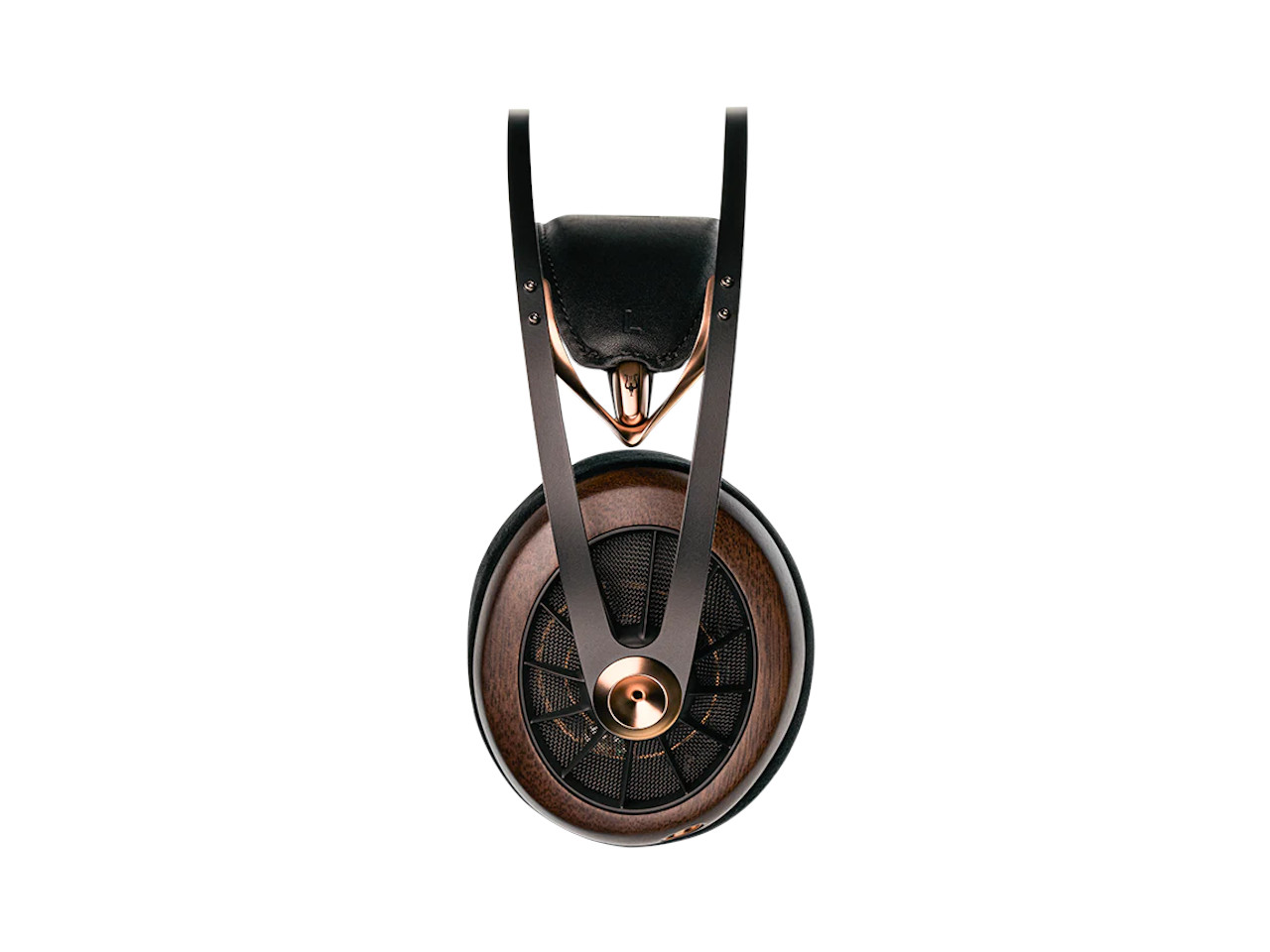 kopfhörer, over-ear, holzoptik, metallrahmen, schwarz-braun