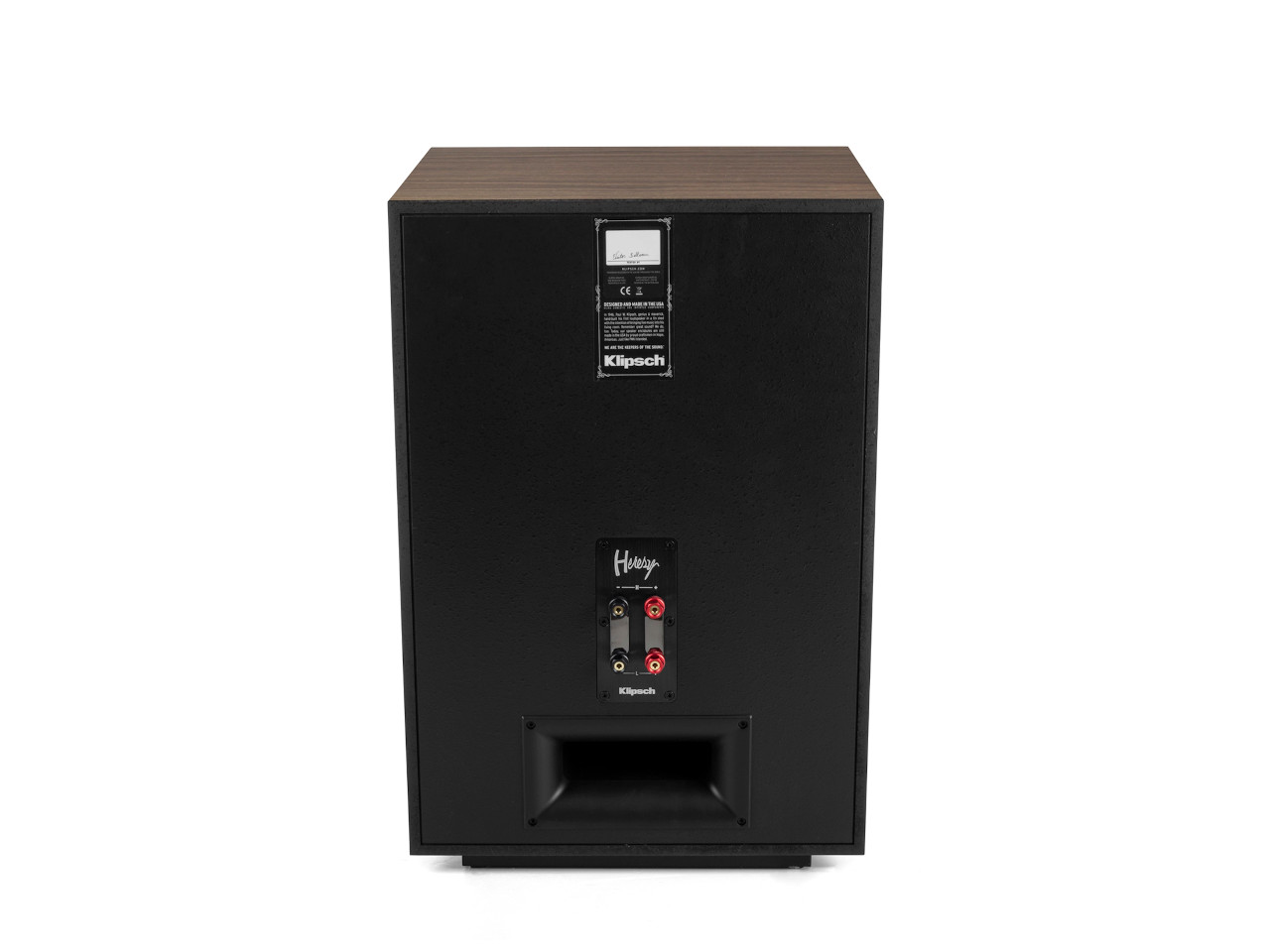 subwoofer, schwarz, Holzoberseite, Rückseite, Port