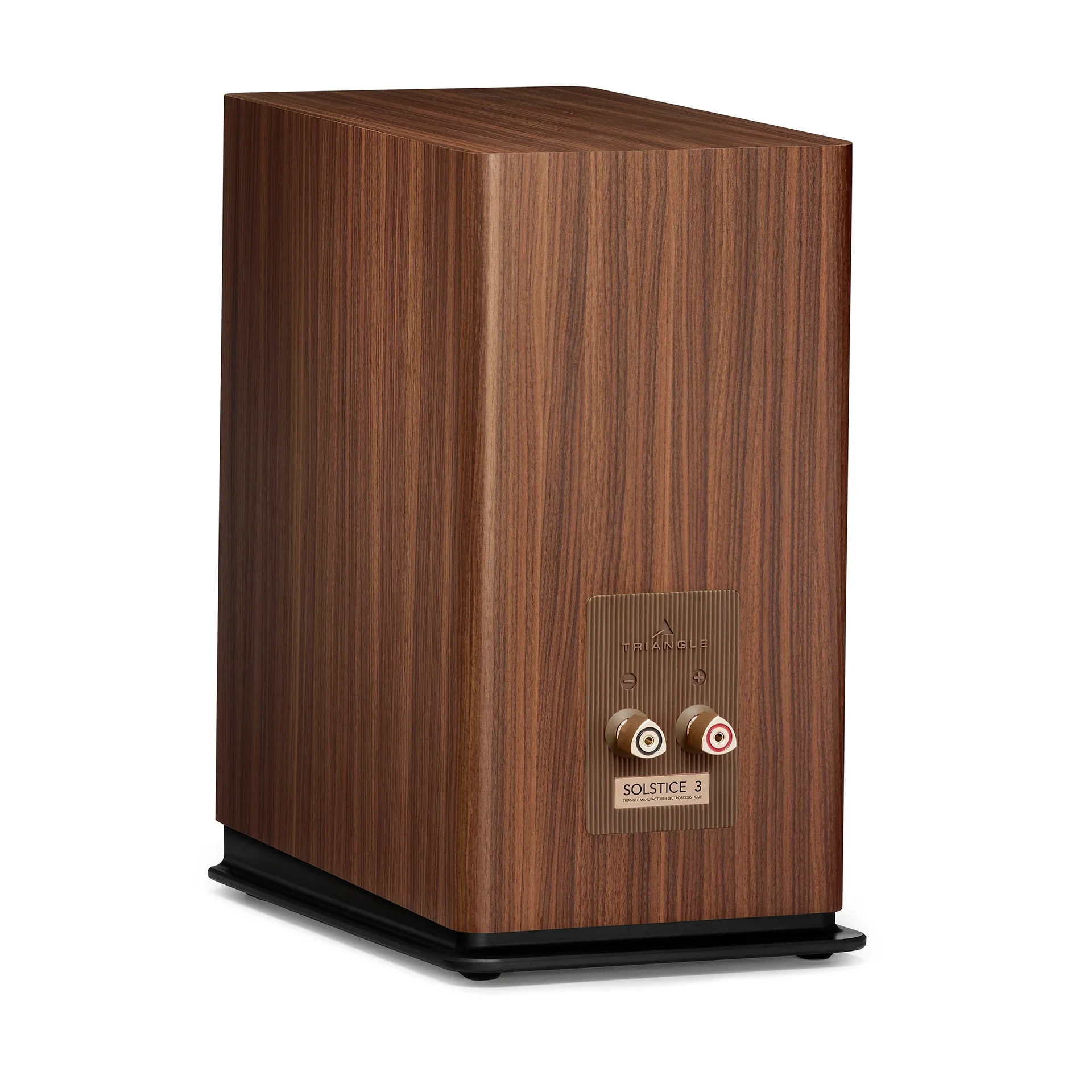 Holzgehäuse, Lautsprecher, Subwoofer, Walnut Optik, Anschlussplate