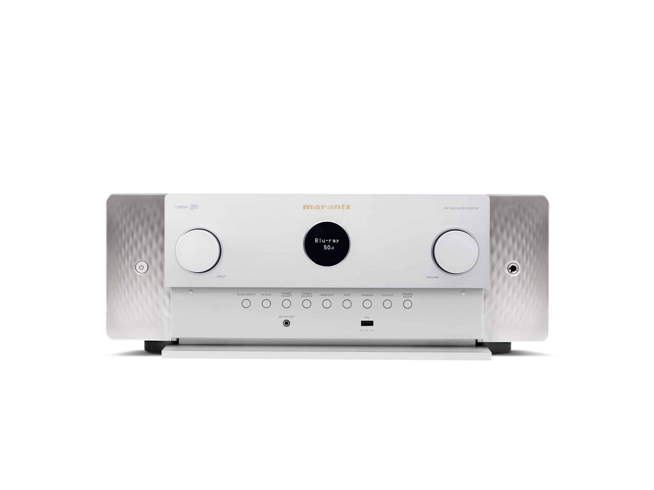 stereoempfänger, AV-Verstärker, Blu-ray-Player, Silber, Tasten