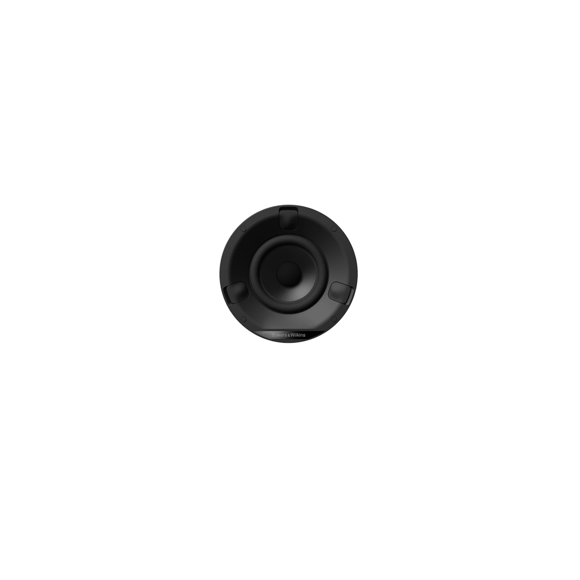 sprecher, satellit, schwarz, woofer, rund
