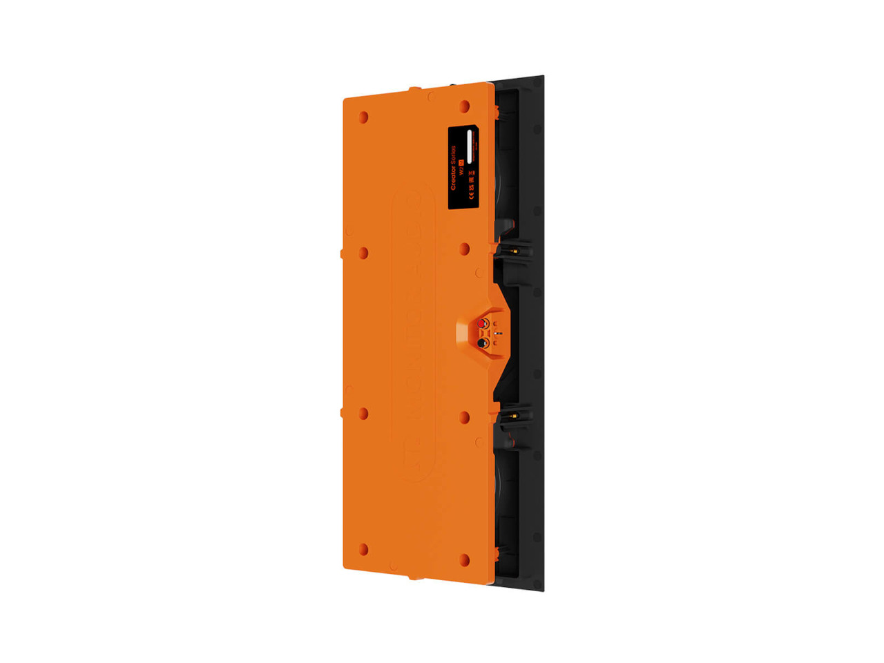 orange panel, elektrisches Modul, DIN-Schienenmontage, Klemmblock, Industriegerät