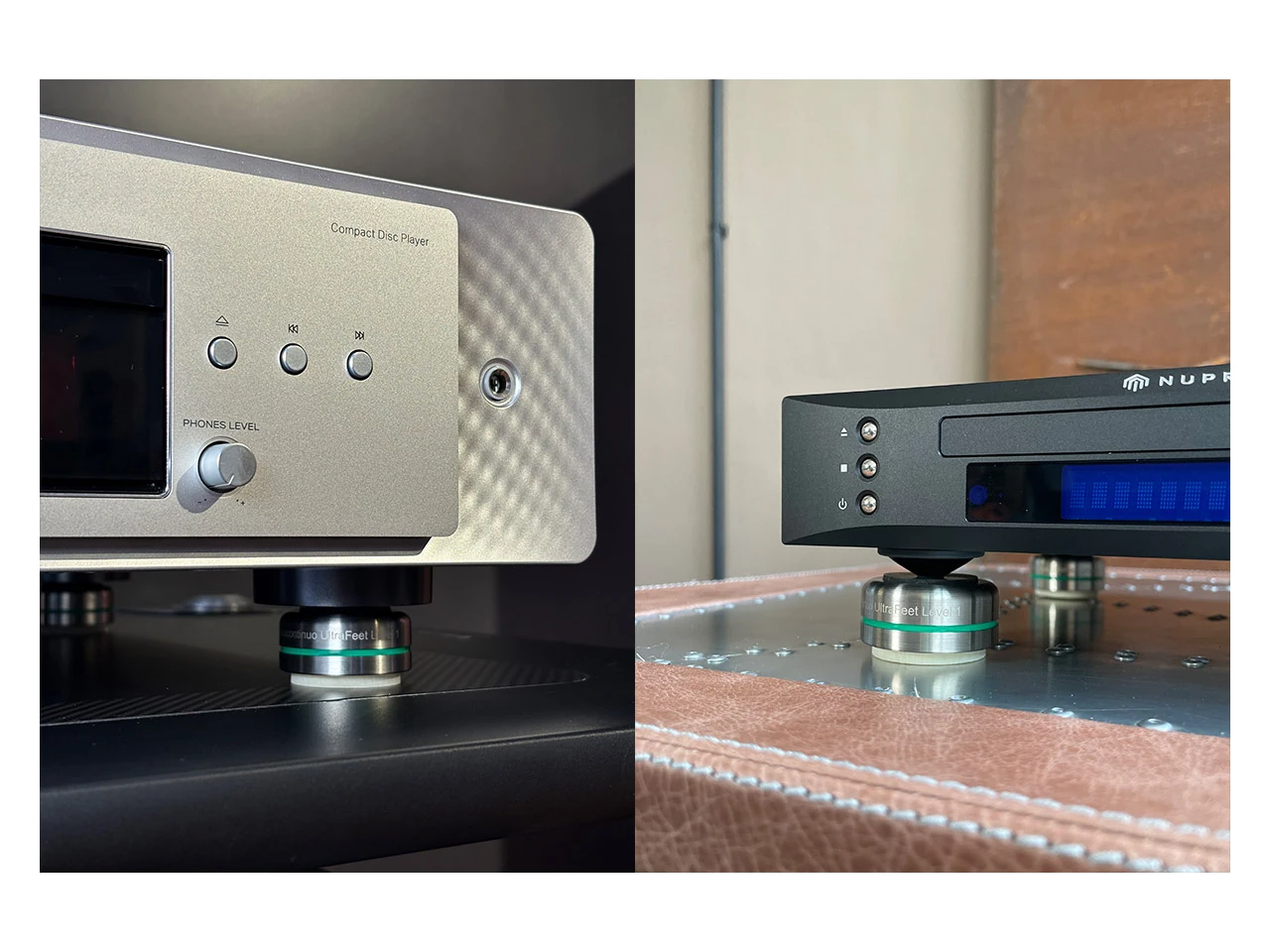 Disc Player, Kompakt, Kupfer-Füße, Hi-Fi-System, Rackmontage