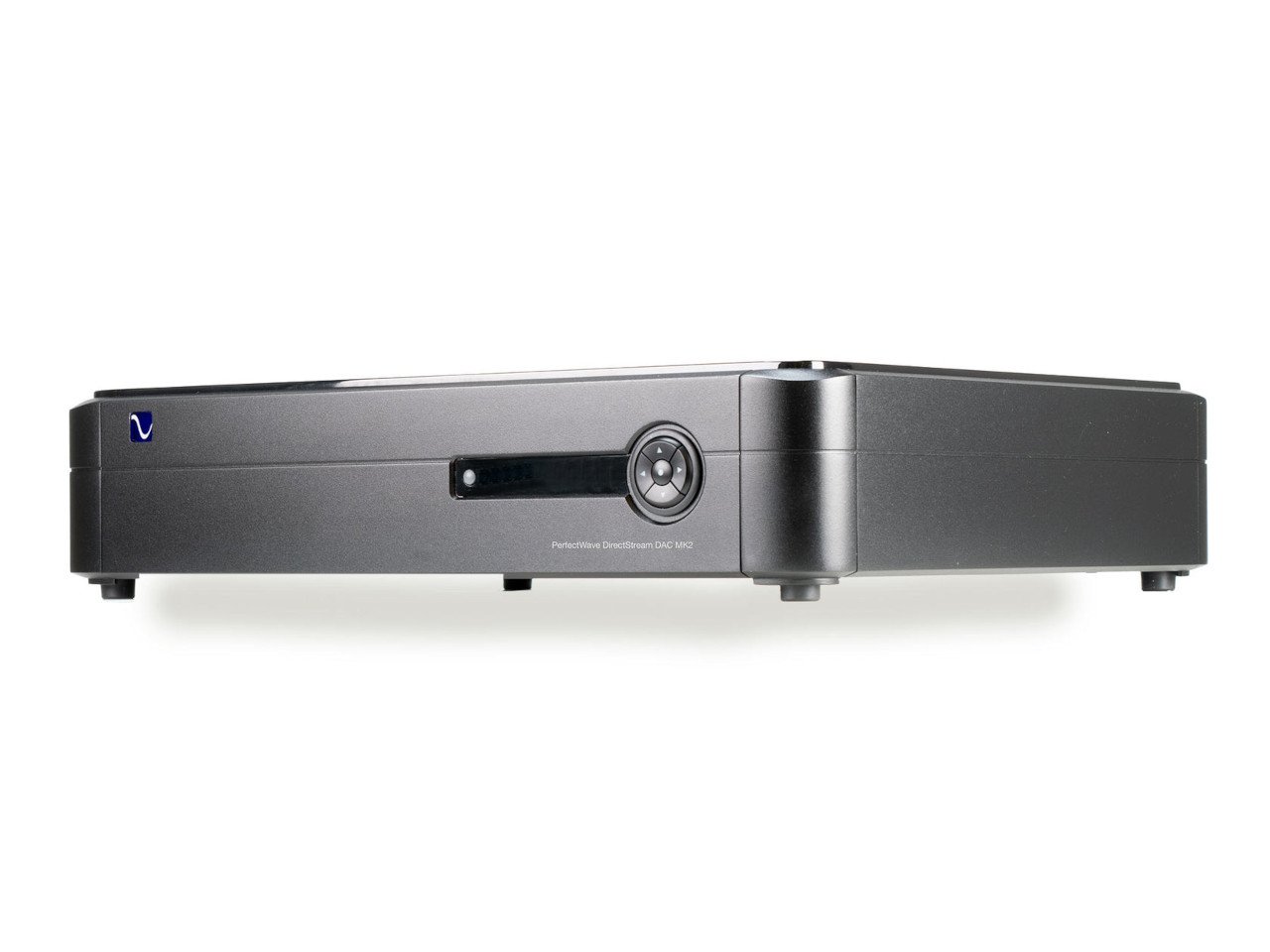 audiophile DAC, hochwertiger DAC, schwarz Aluminium, rackmontage, Remoteanzeige