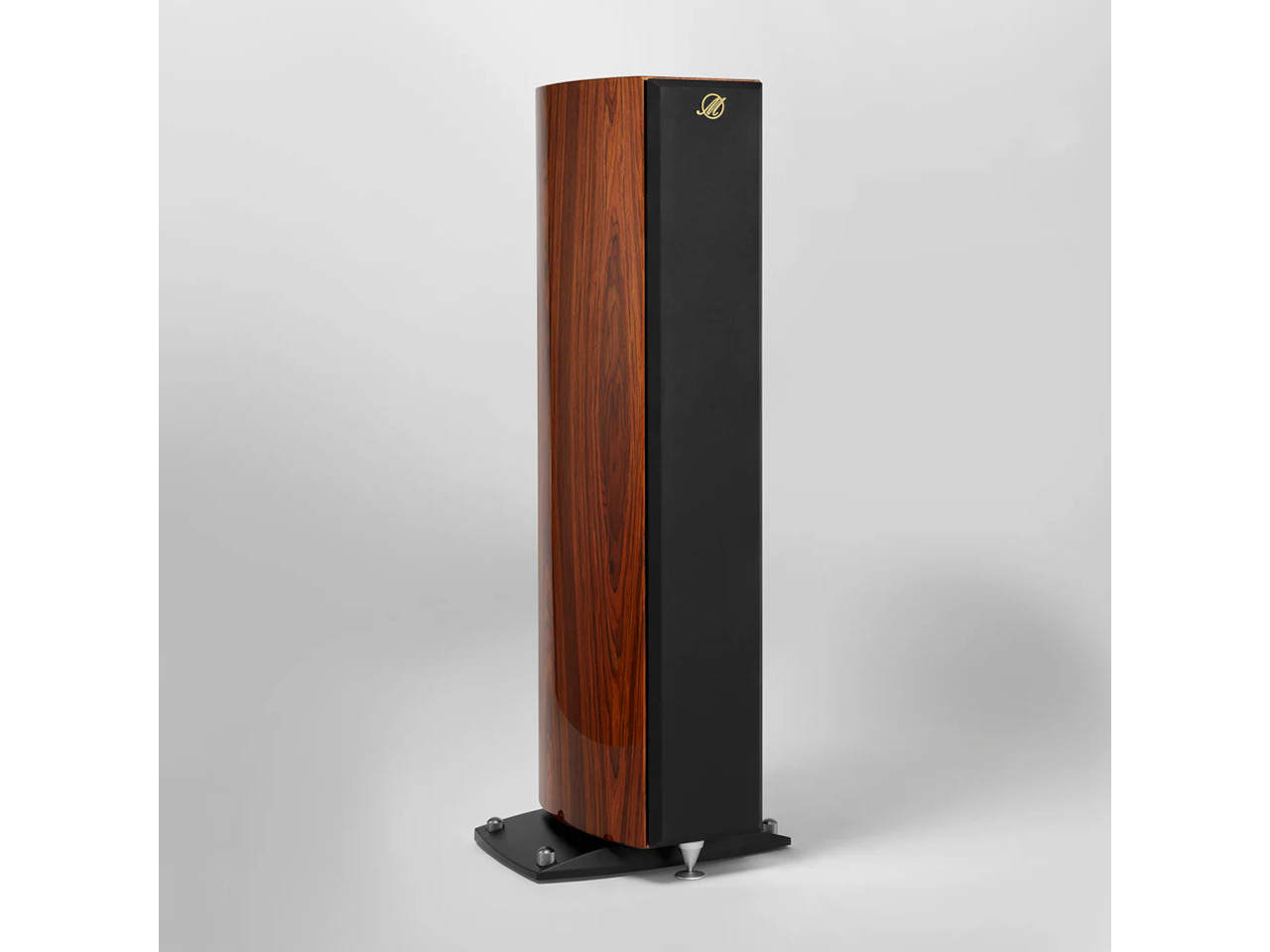 Stander, Lautsprecher, Standlautsprecher, Holz- veneer, schwarze Platte