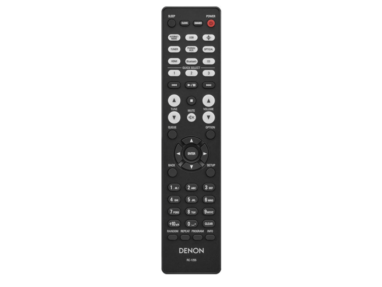 fernbedienung, tv-fernbedienung, denon, rc-1255, infrarot-fernbedienung