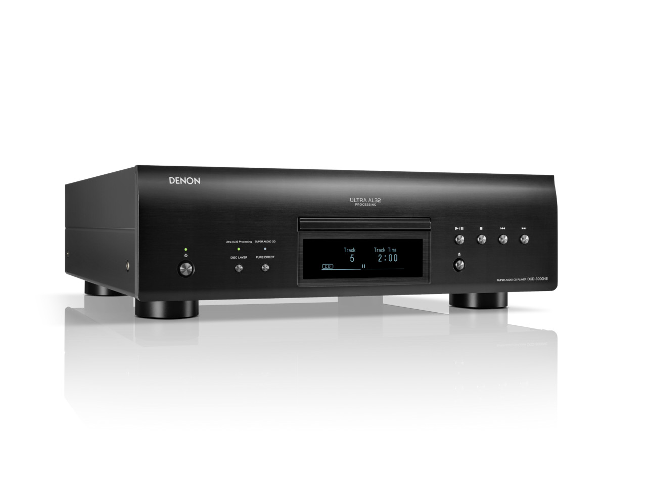 CD-Player, Hi-Fi, Schwarzmetall, Digitalanzeige, Audio-Komponente