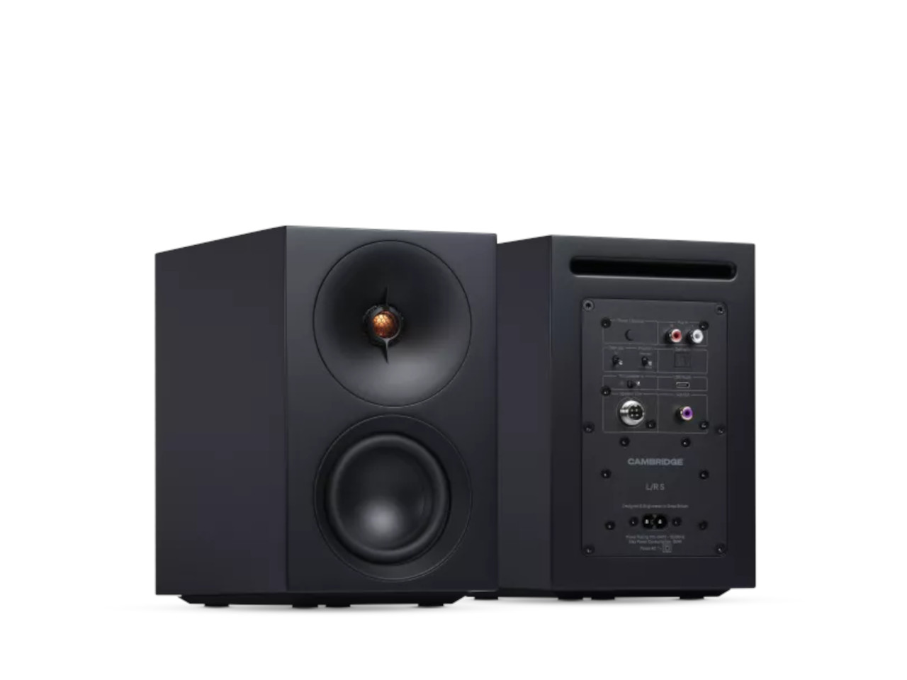 Lautsprecher, 2-Wege, Schreibtischlautsprecher, Schwarz, Subwoofer nicht sichtbar