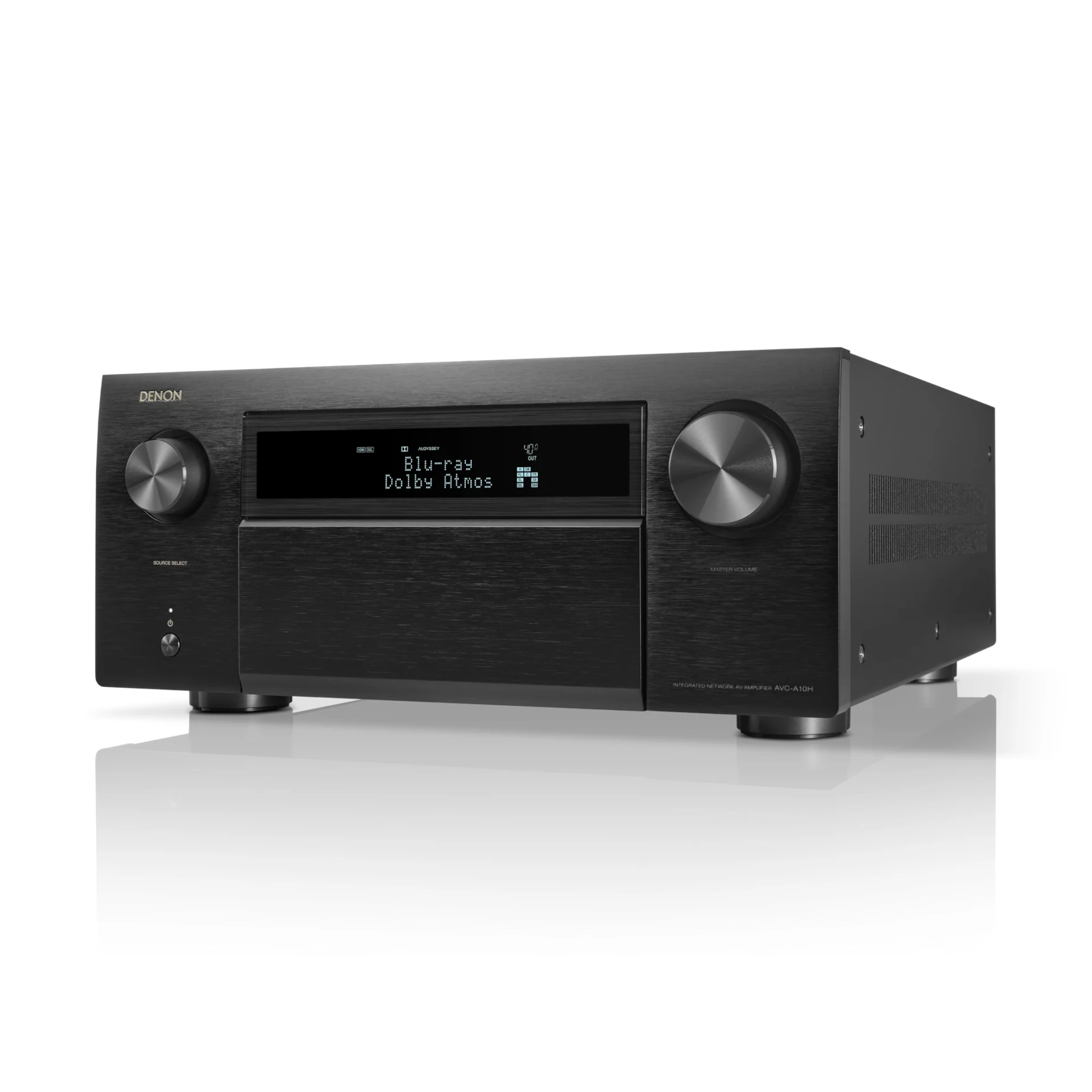 Hifi-Verstärker, A/V-Receiver, Schwarz, Bedienfeld mit Display, Röhrenlos? (no)