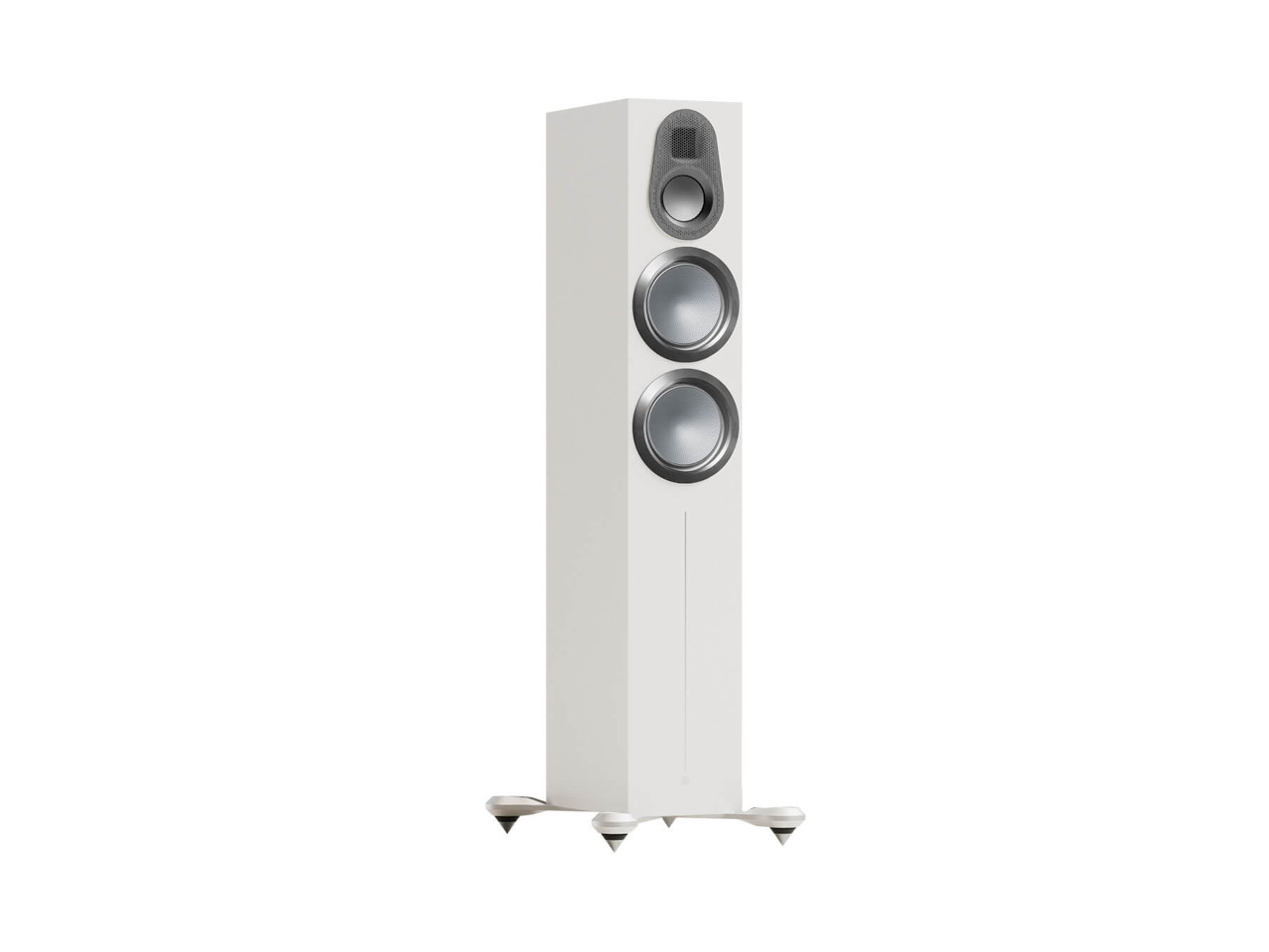 Standlautsprecher, 3-Lautsprecher, weiß, High-Fidelity, Bassreflex