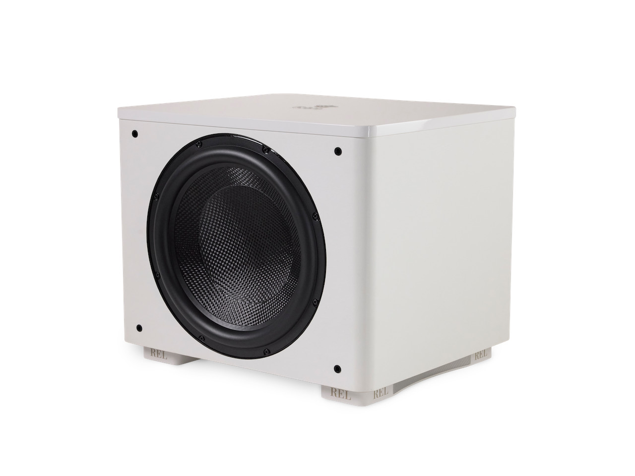 Subwoofer, Audiosystem, Weißer Kasten, Großer Lautsprecher, Kunststoffgehäuse