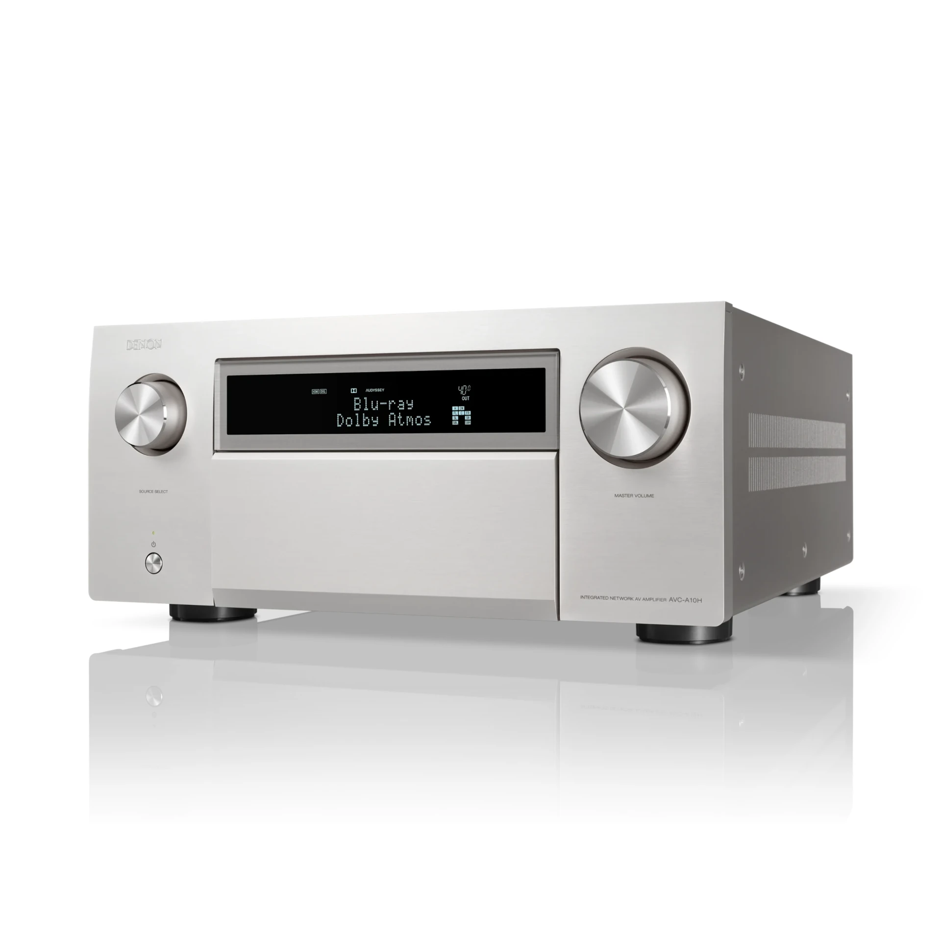 Hifi-Verstärker, A/V-Receiver, Silber, Netzwerk-Verstärker, Front-Display