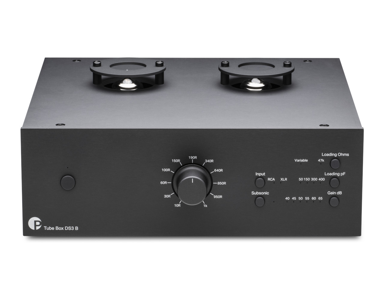Rohrkasten, Audioverstärker, Stereo-Verstärker, Schwarz Metall, Gehäuse