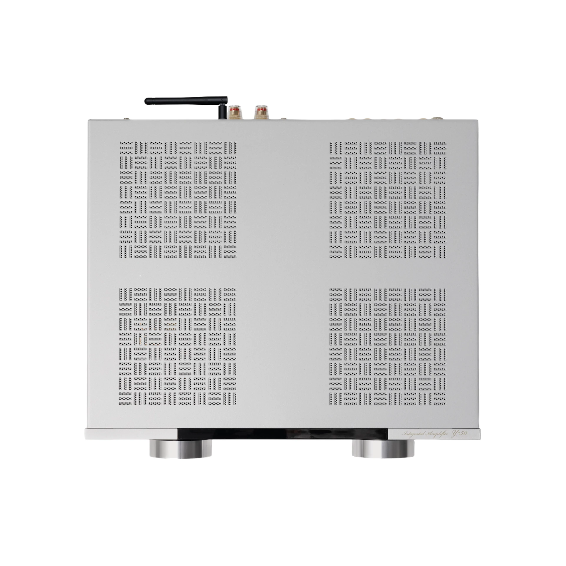 amplifier, audio, silber, belüftet, antenne