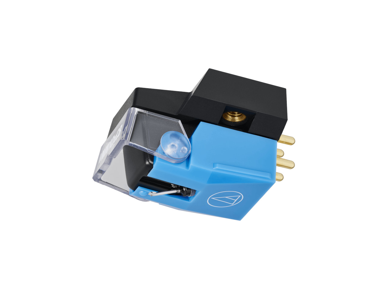 Phonograph, Turntable, Phono-Kassette?, Blaues Gehäuse, goldene Stifte
