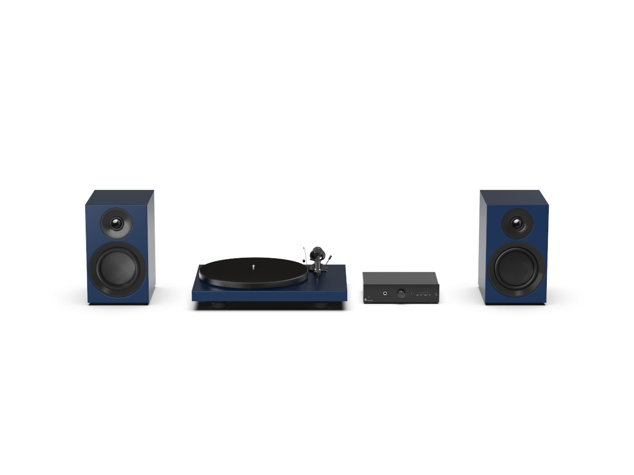 Turntable, Stereoanlage, Bluetooth-Verstärker, Lautsprecher, Vinyl-Setup